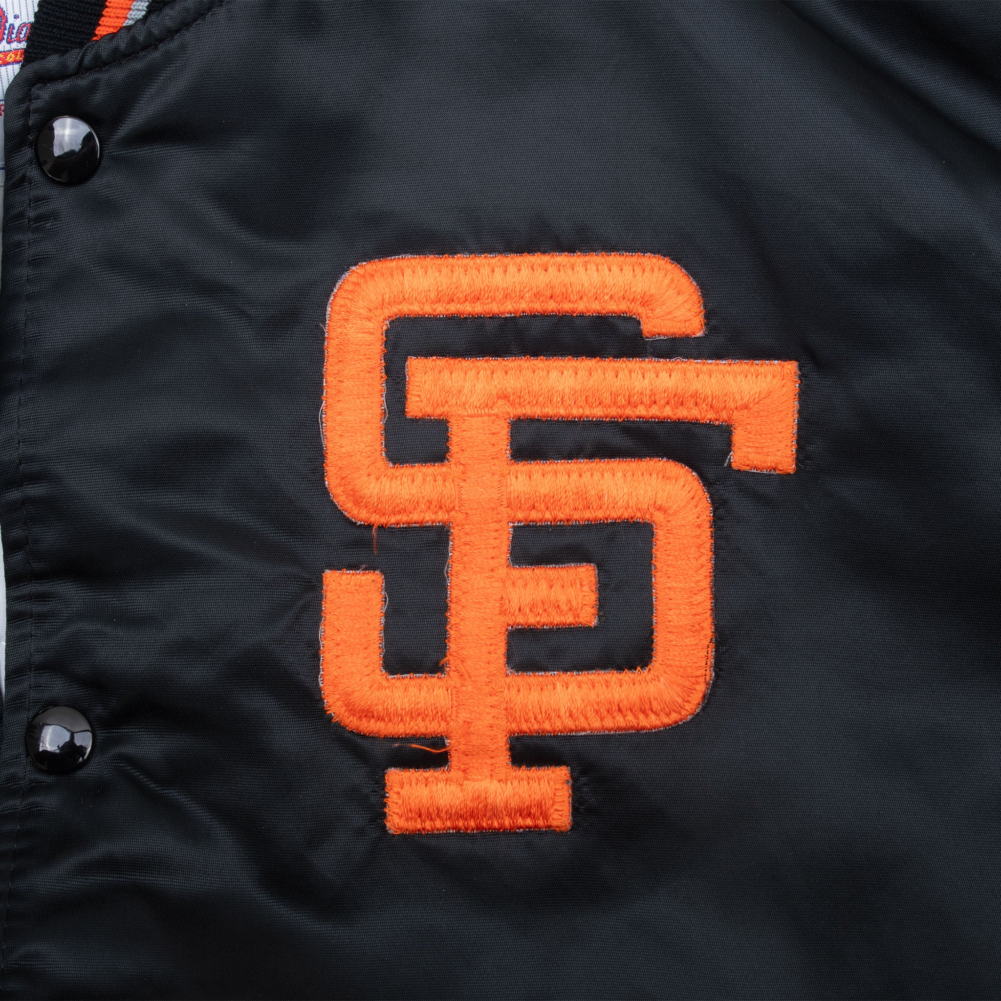 Vintage Mlb San Francisco Giants 1990S Starter Bomber Satin Jacket Size Medium Made In Usa