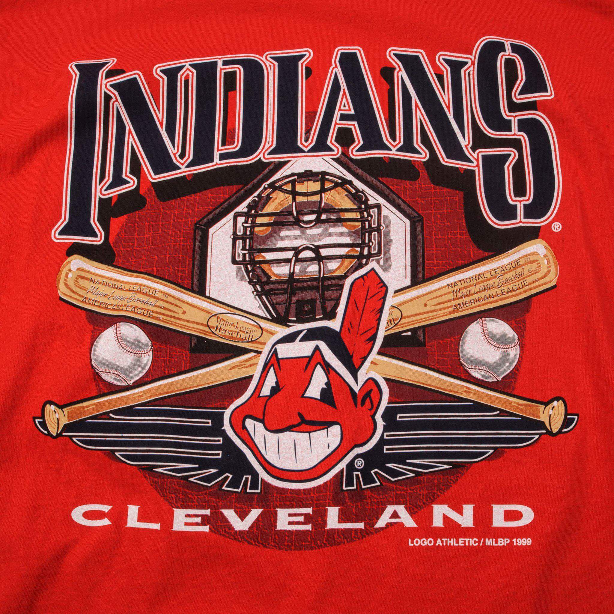 VINTAGE MLB CLEVELAND INDIANS TEE SHIRT 1999 SIZE XL
