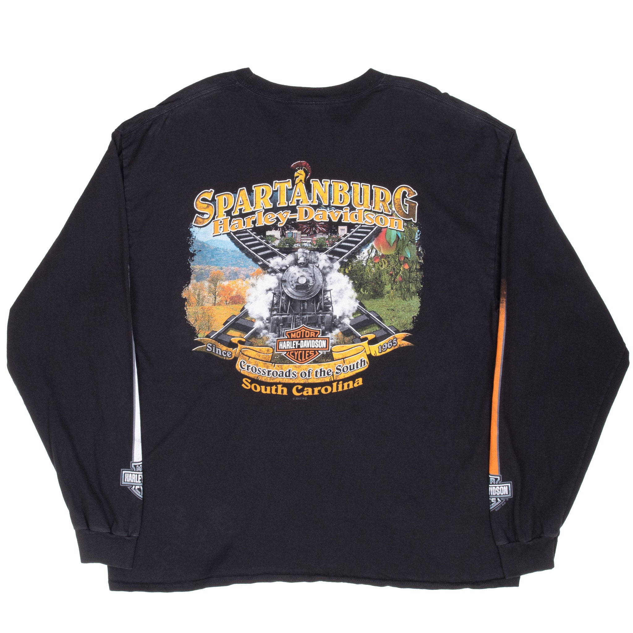Vintage Harley Davidson Spartanburg South Carolina Long Sleeve Tee Shirt 2017 Xl