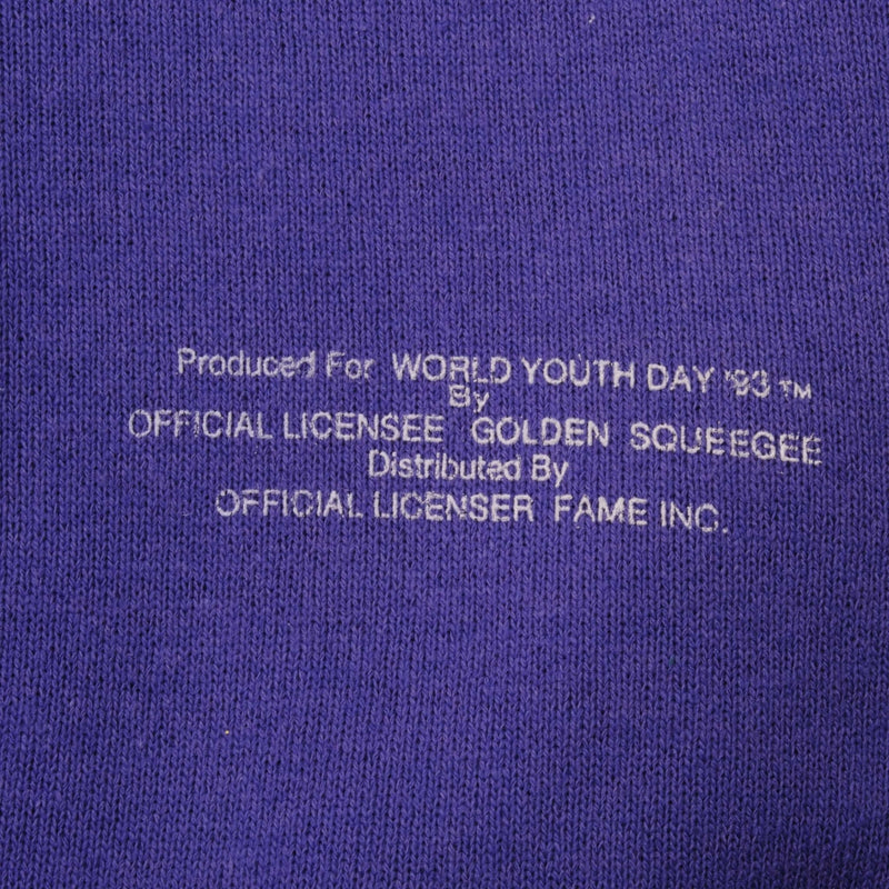 Vintage World Youth Day Denver Colorado 1993 Sweatshirt Large Made In Usa
