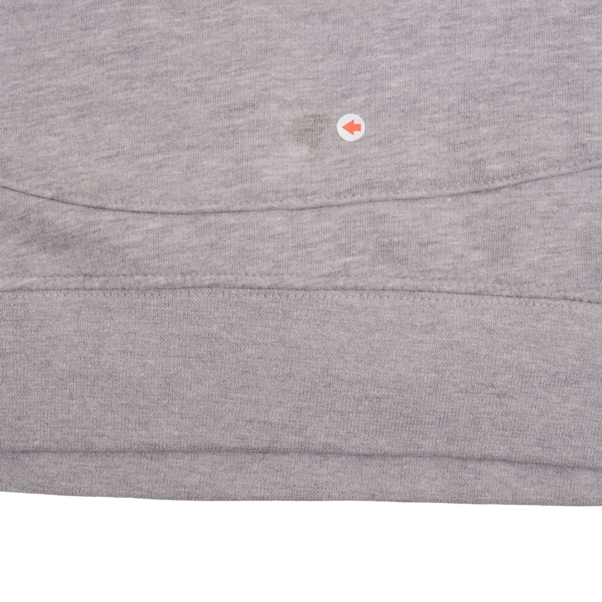 VINTAGE NIKE SPELLOUT SWOOSH GREY HOODIE SWEATSHIRT 2000S SIZE LARGE