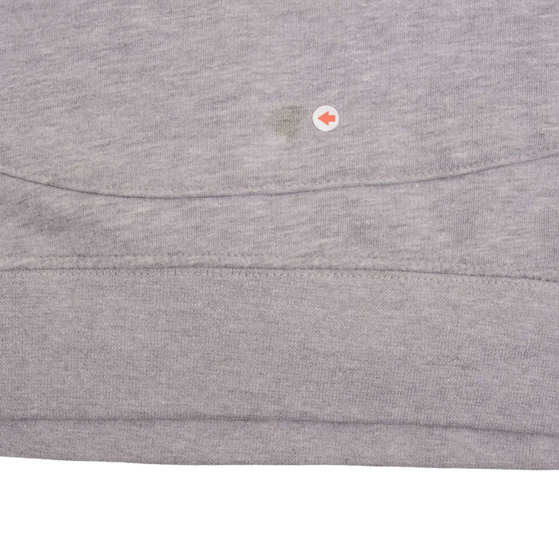 VINTAGE NIKE SPELLOUT SWOOSH GRAY HOODIE SWEATSHIRT 2000S SIZE LARGE