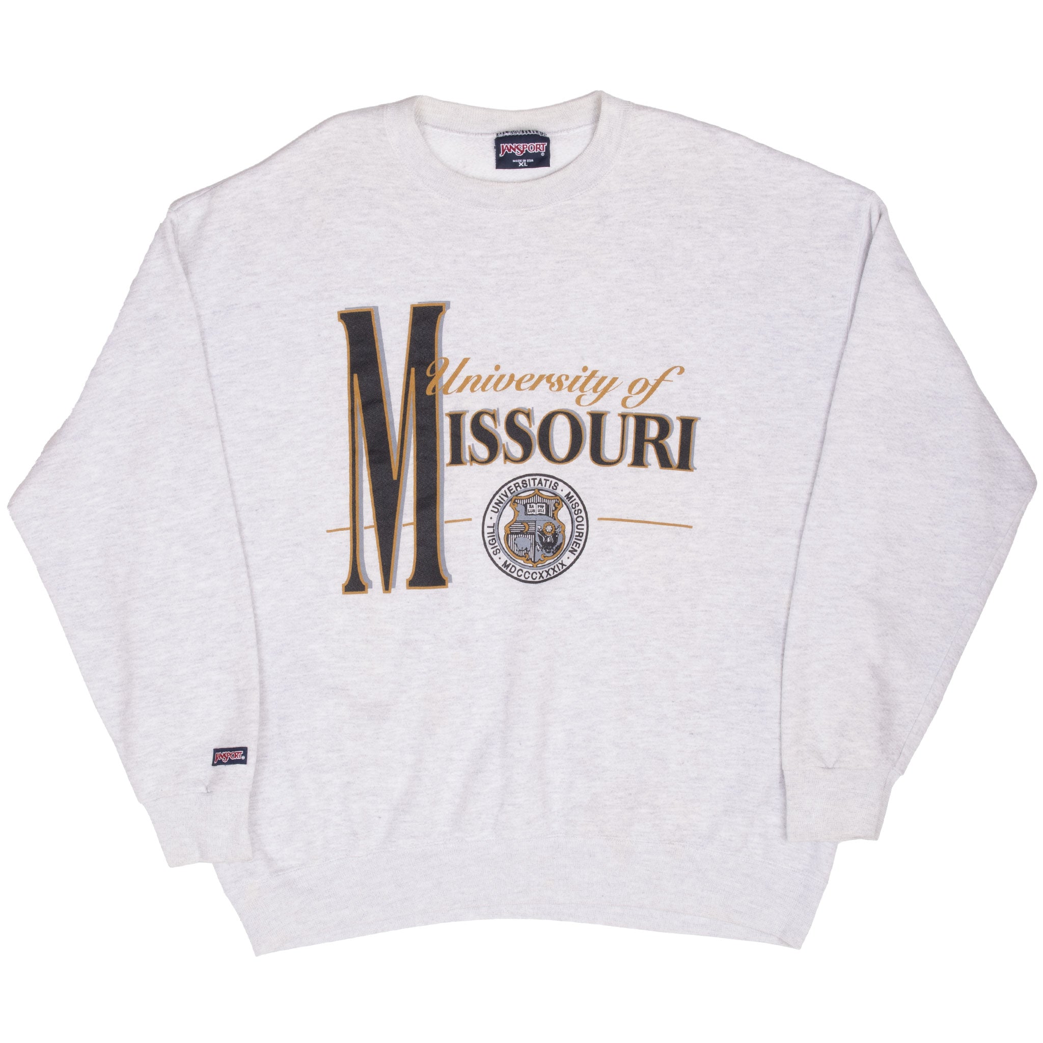 Vintage University Of Missouri Jansport Sweatshirt 1990S Size XL Made In USA
