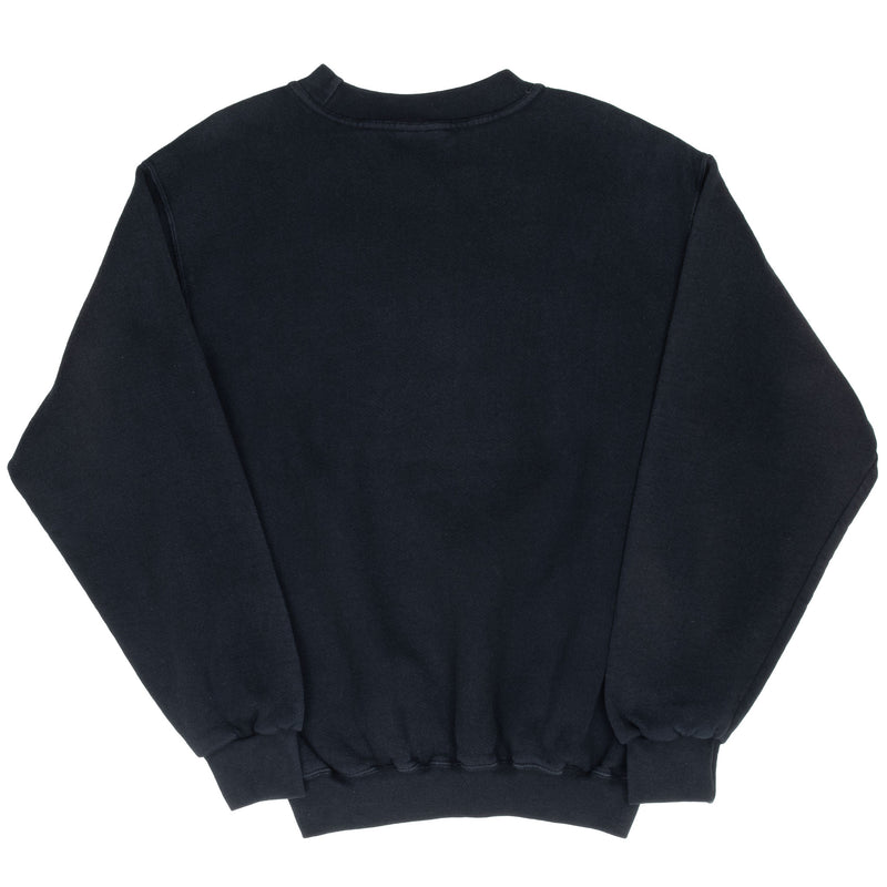 VINTAGE NIKE CLASSIC SWOOSH BLACK SWEATSHIRT 1990S SMALL