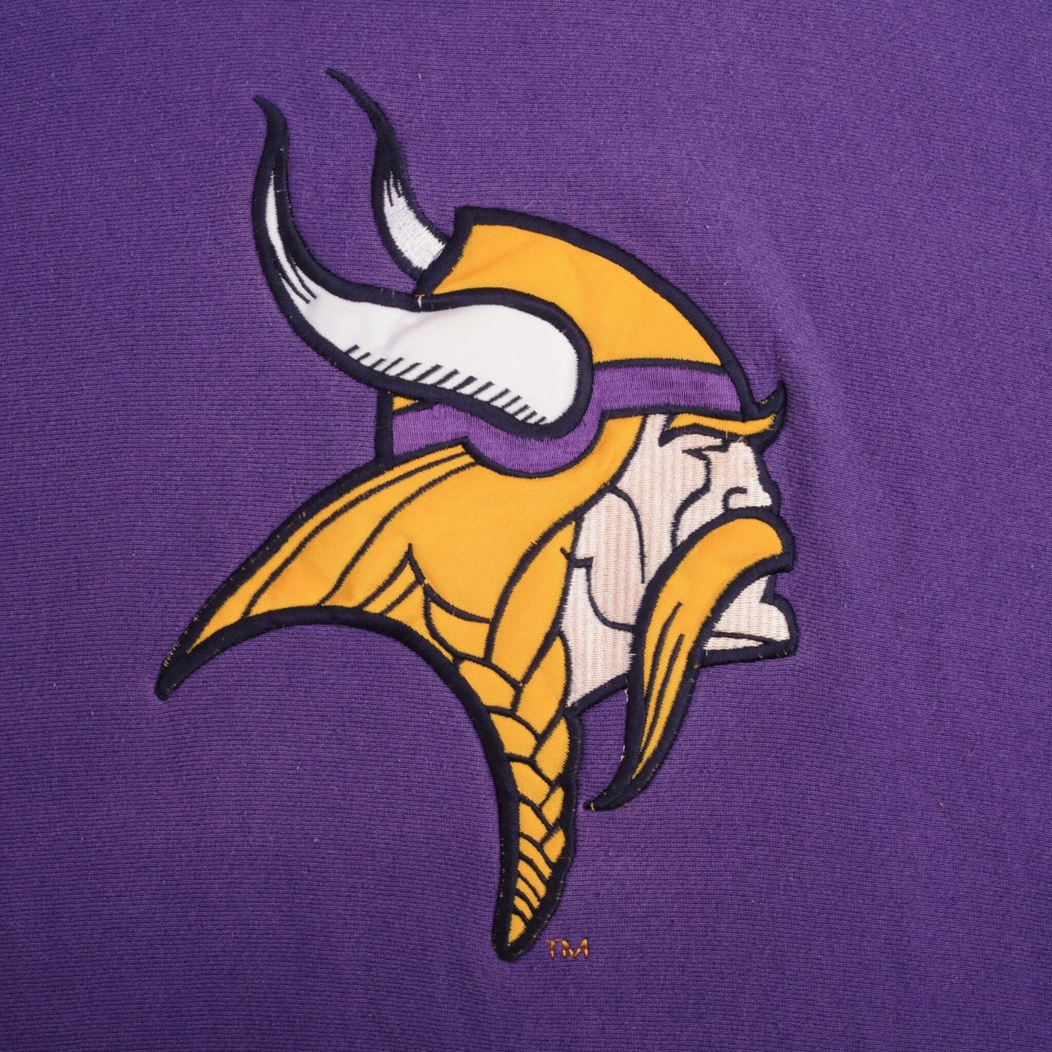 Vintage NFL Minnesota Vikings Legends Athletic Sweatshirt 1990S Size XL Made In USA