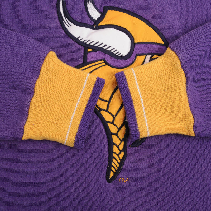 Vintage NFL Minnesota Vikings Legends Athletic Sweatshirt 1990S Size XL Made In USA