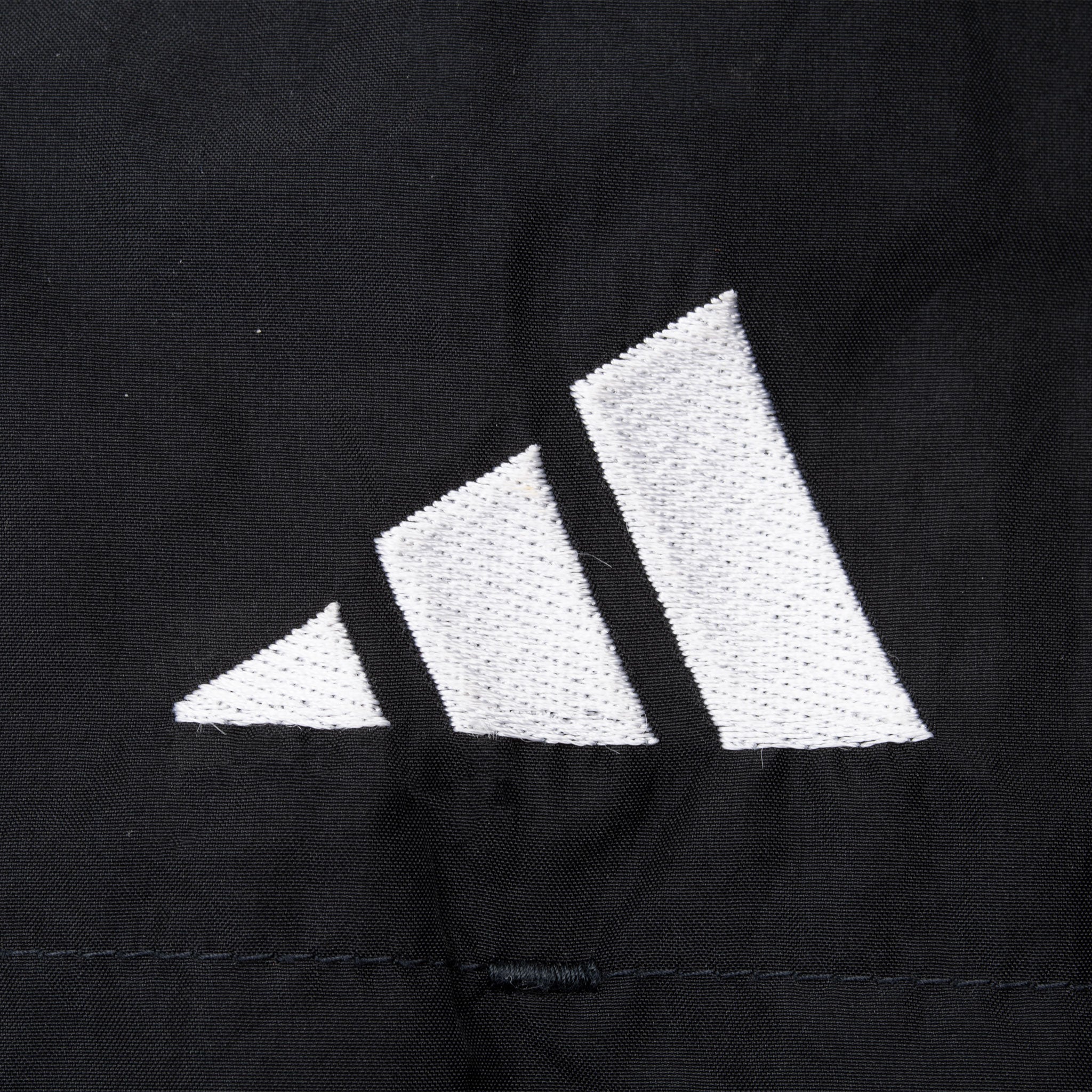 Vintage Adidas Black Hooded Pullover Windbreaker Jacket 1990S Size Large