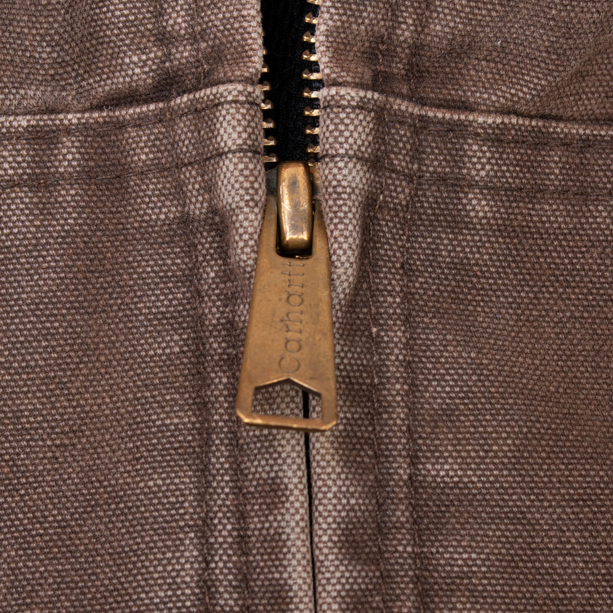 VINTAGE CARHARTT DARK BROWN ACTIVE HOODED JACKET J25CHT 2000S SIZE XL
