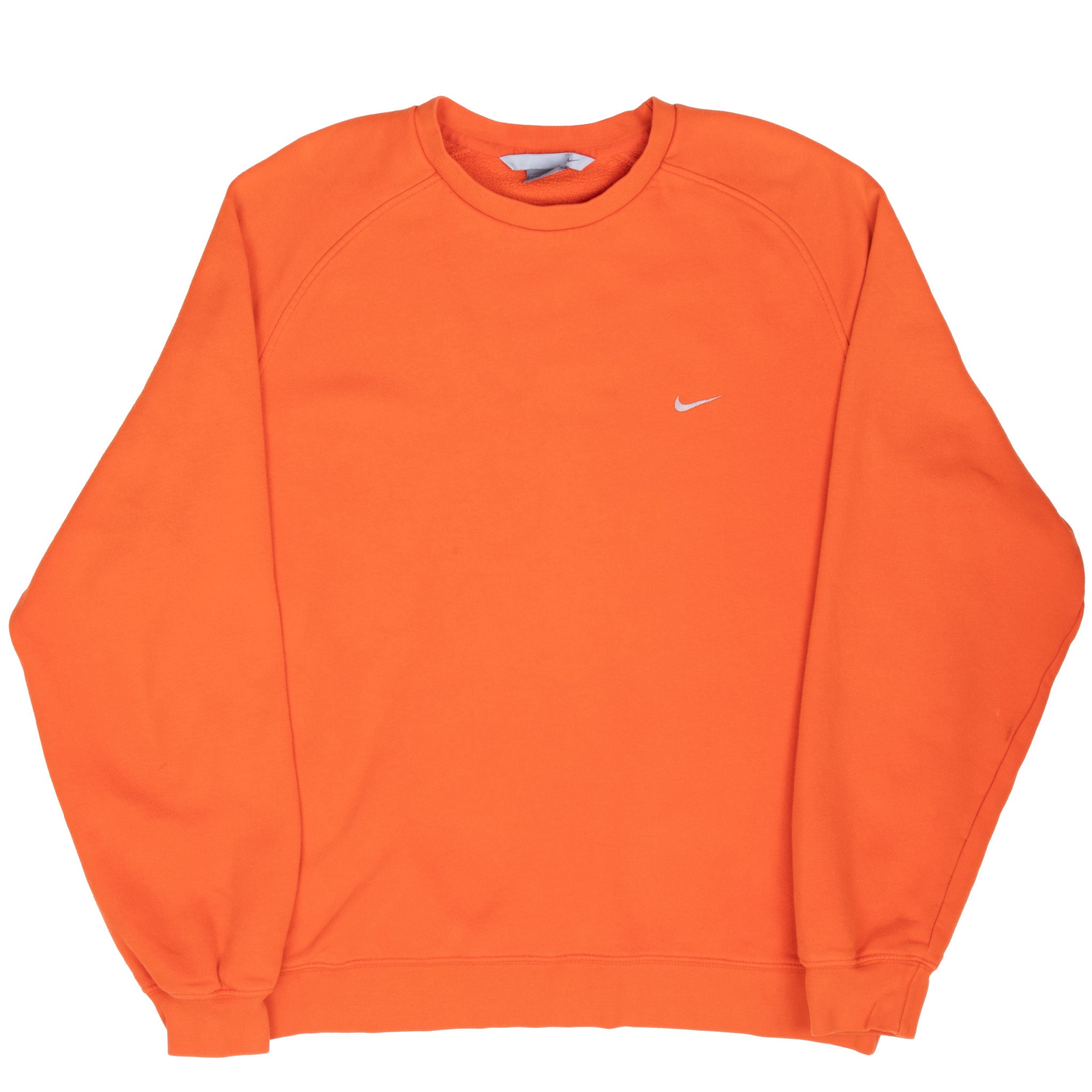 Vintage Nike Classic Swoosh Orange Sweatshirt 2000S Size XL