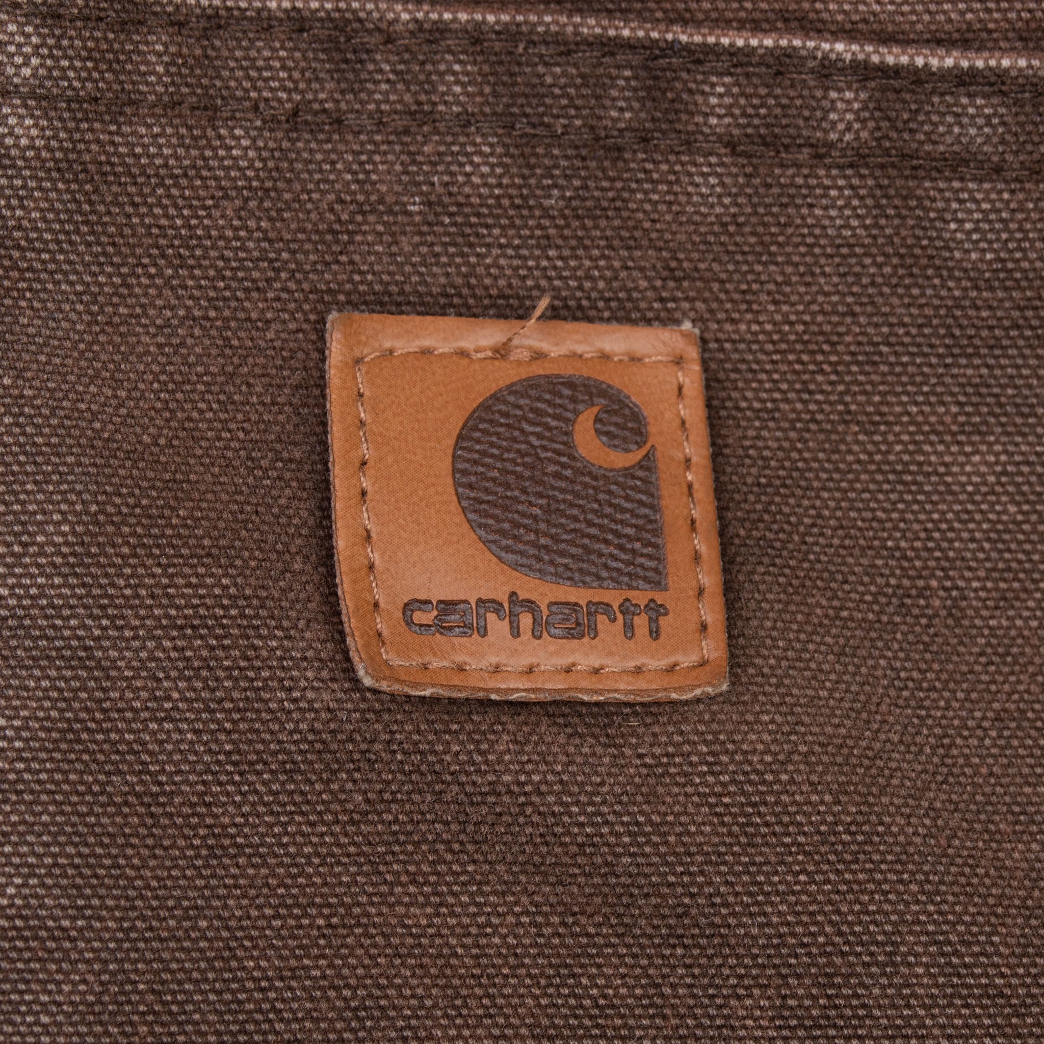 VINTAGE CARHARTT DARK BROWN ACTIVE HOODED JACKET J25CHT 2000S SIZE XL