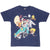 Front of navy Looney Tunes Florida tee with characters riding in a turquoise car