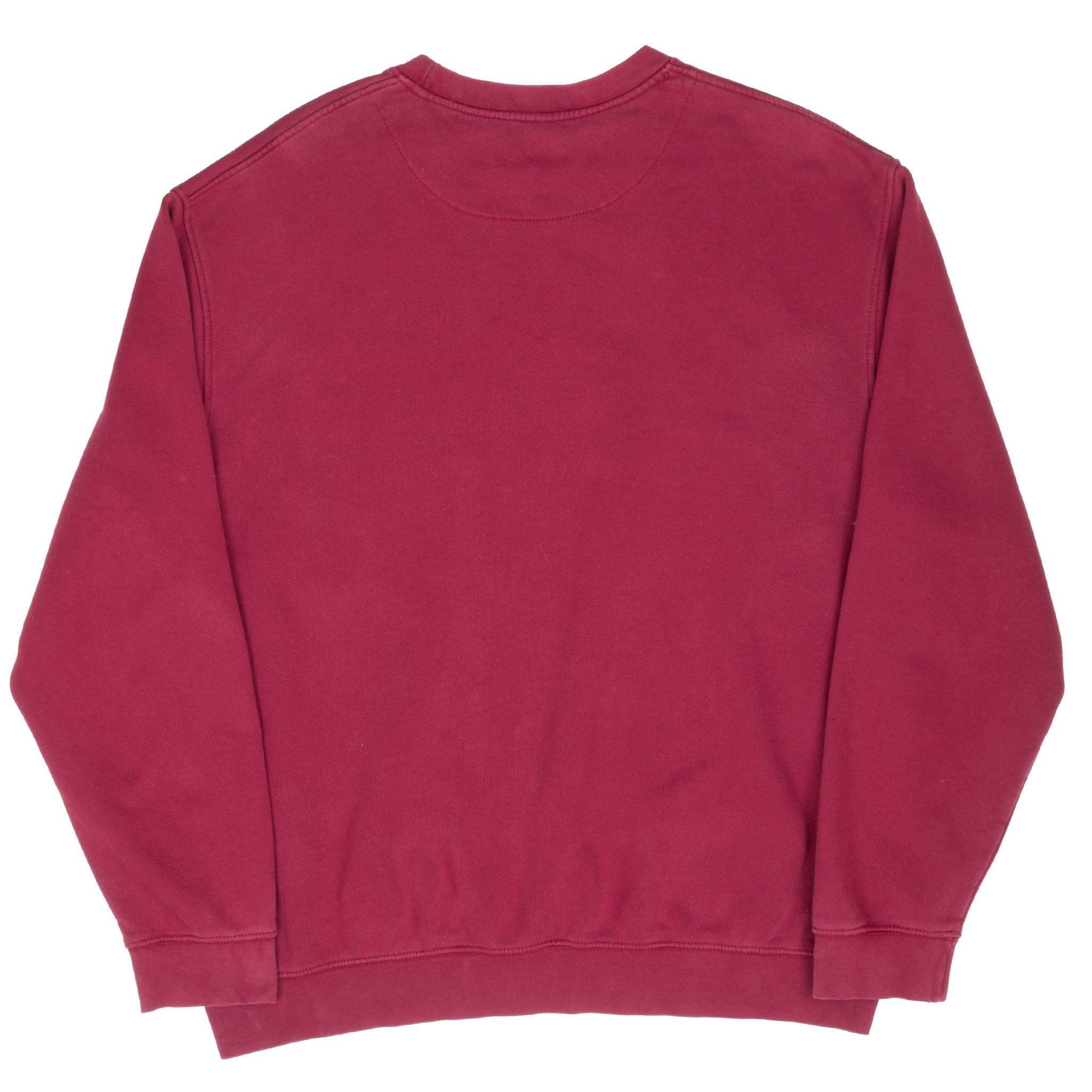 Vintage Nike Classic Swoosh Red Burgundy Sweatshirt 2000S Size XL