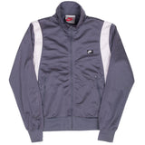 Vintage Nike Grey &  White Track Jacket 1980S Size Medium