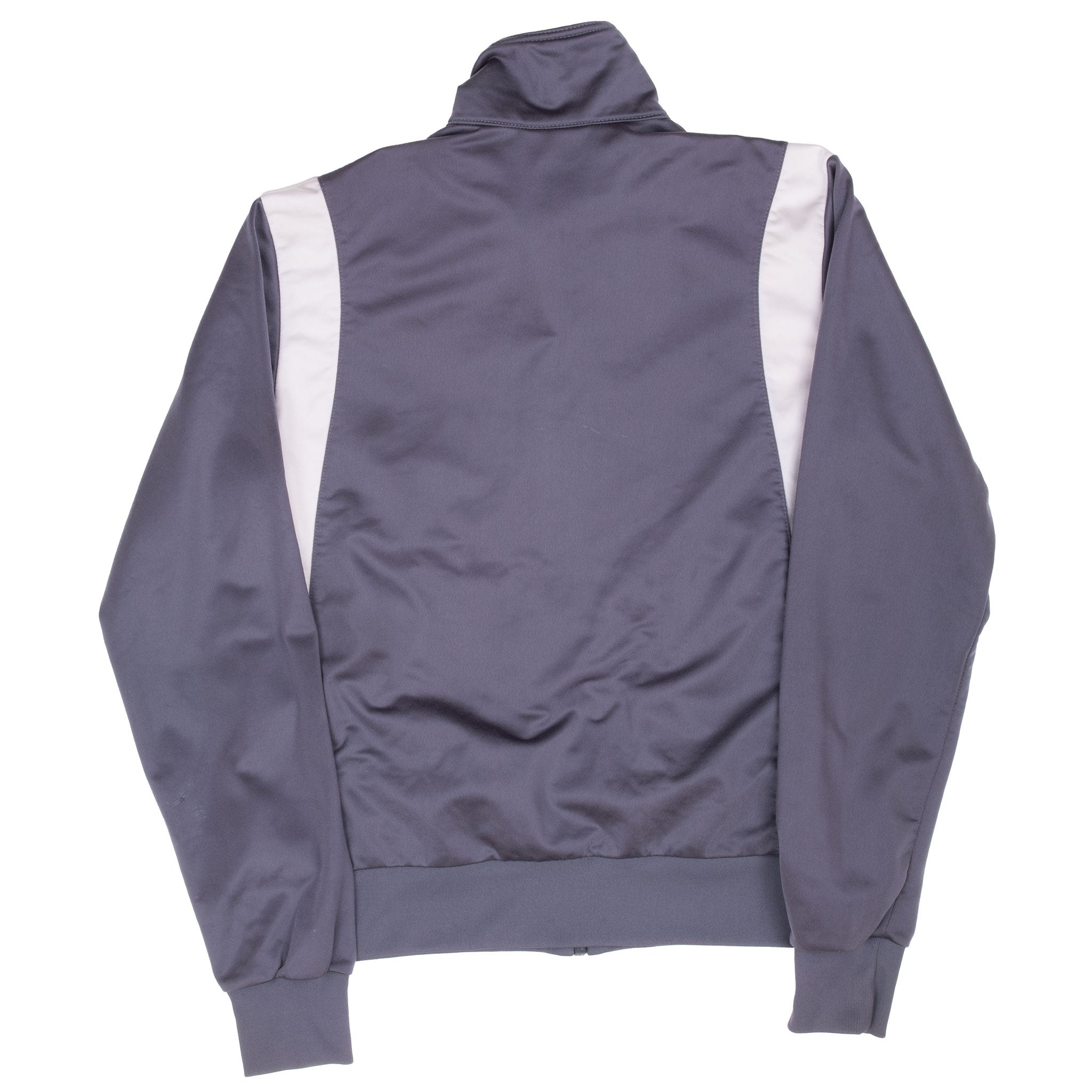 Vintage Nike Grey &  White Track Jacket 1980S Size Medium