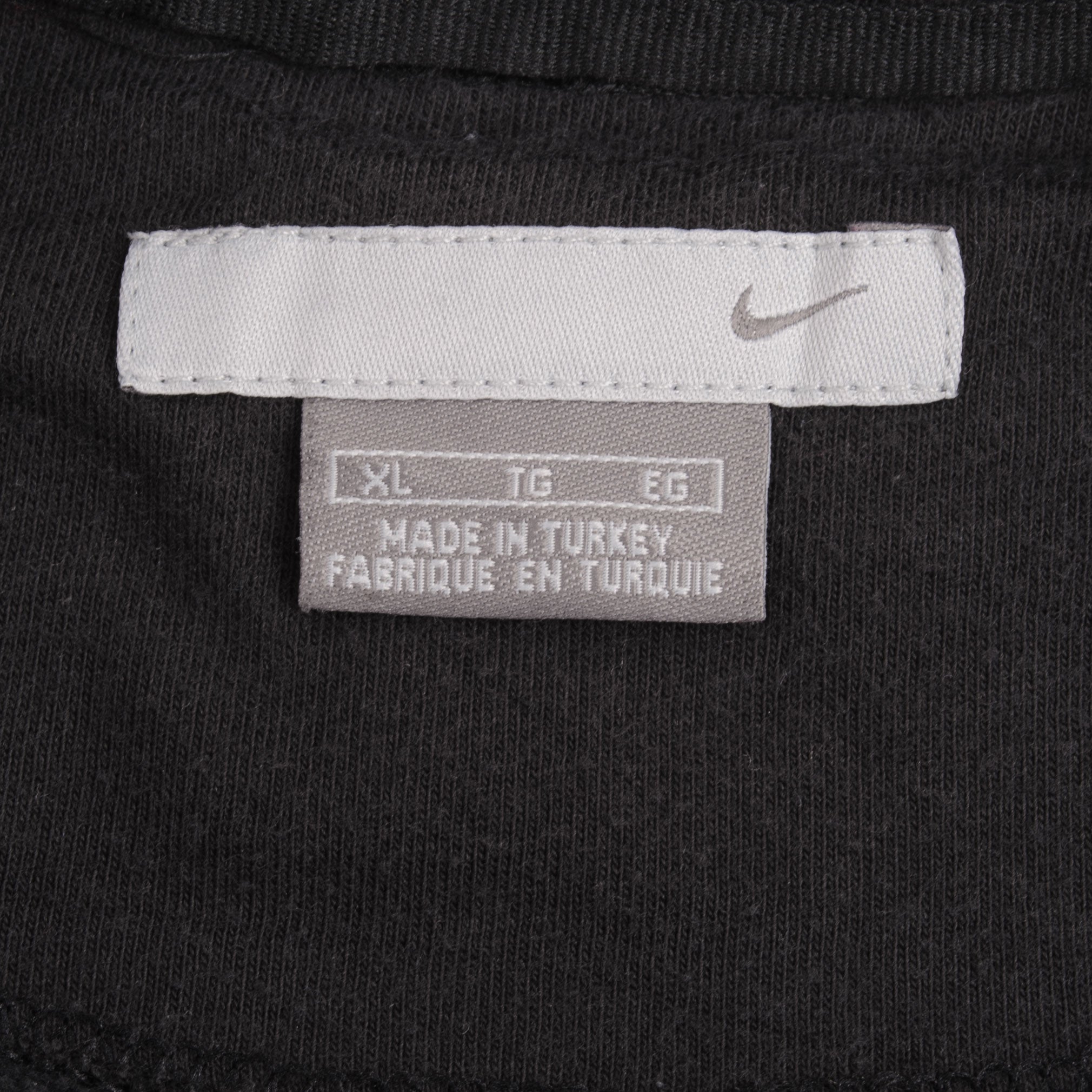 VINTAGE NIKE CLASSIC SWOOSH BLACK SWEATSHIRT 2000S XL