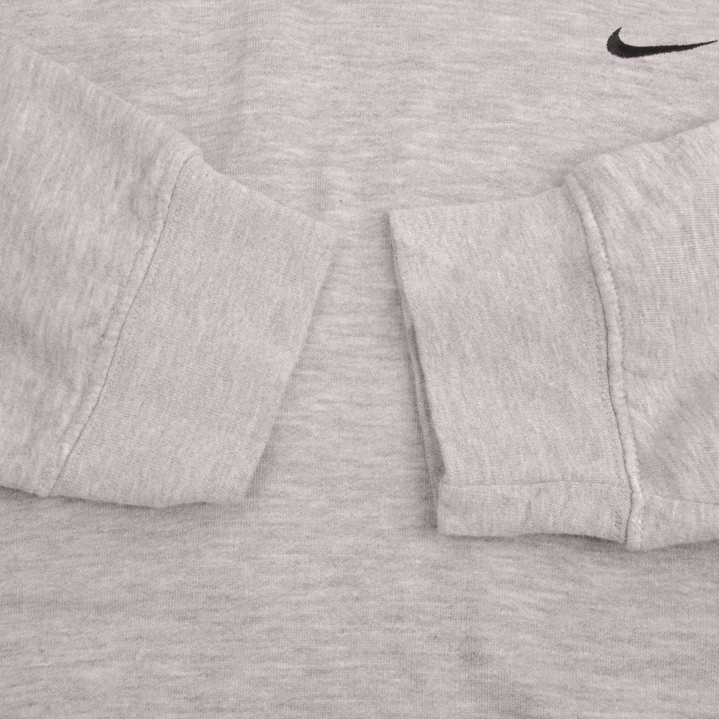 Vintage Nike Classic Swoosh Gray Crewneck Sweatshirt 2000s Size Large