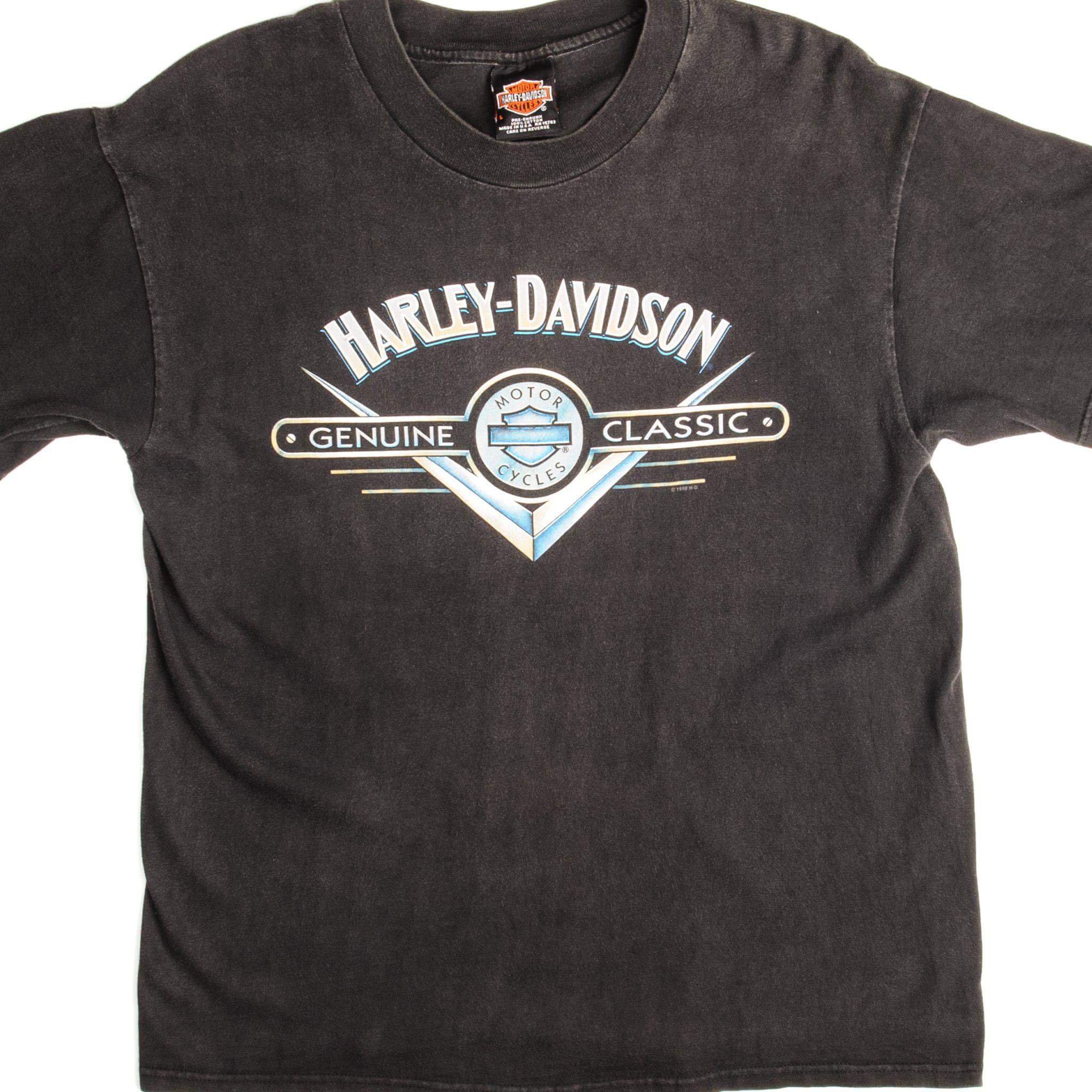 VINTAGE HARLEY DAVIDSON TEE SHIRT 1998 SIZE MEDIUM MADE IN USA