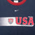 Vintage Nike Team Usa Soccer Navy Blue Ringer Tee Shirt 1990S Size Large