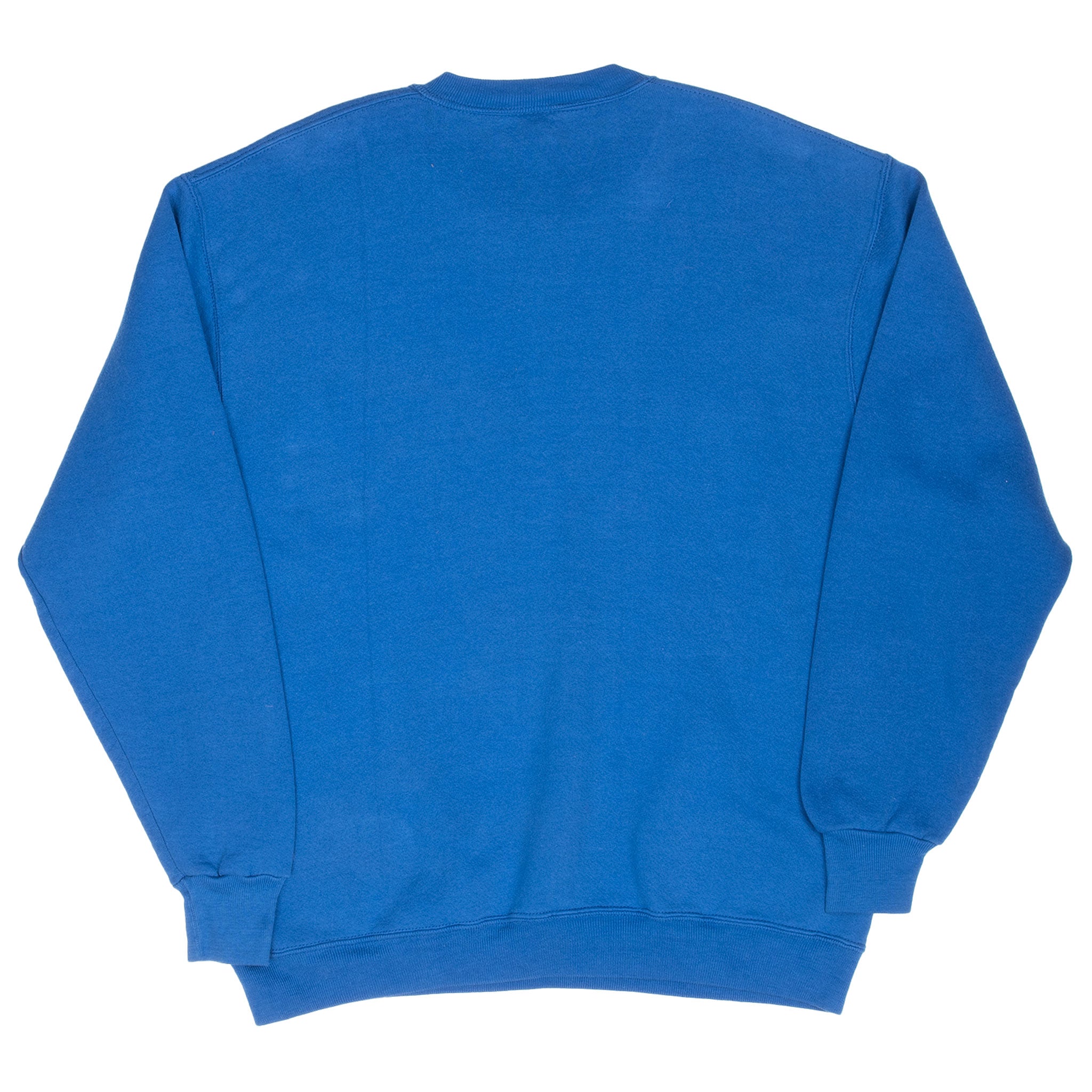Vintage Russell Athletic Blue Blank Sweatshirt 1990S Size Large Made In Usa