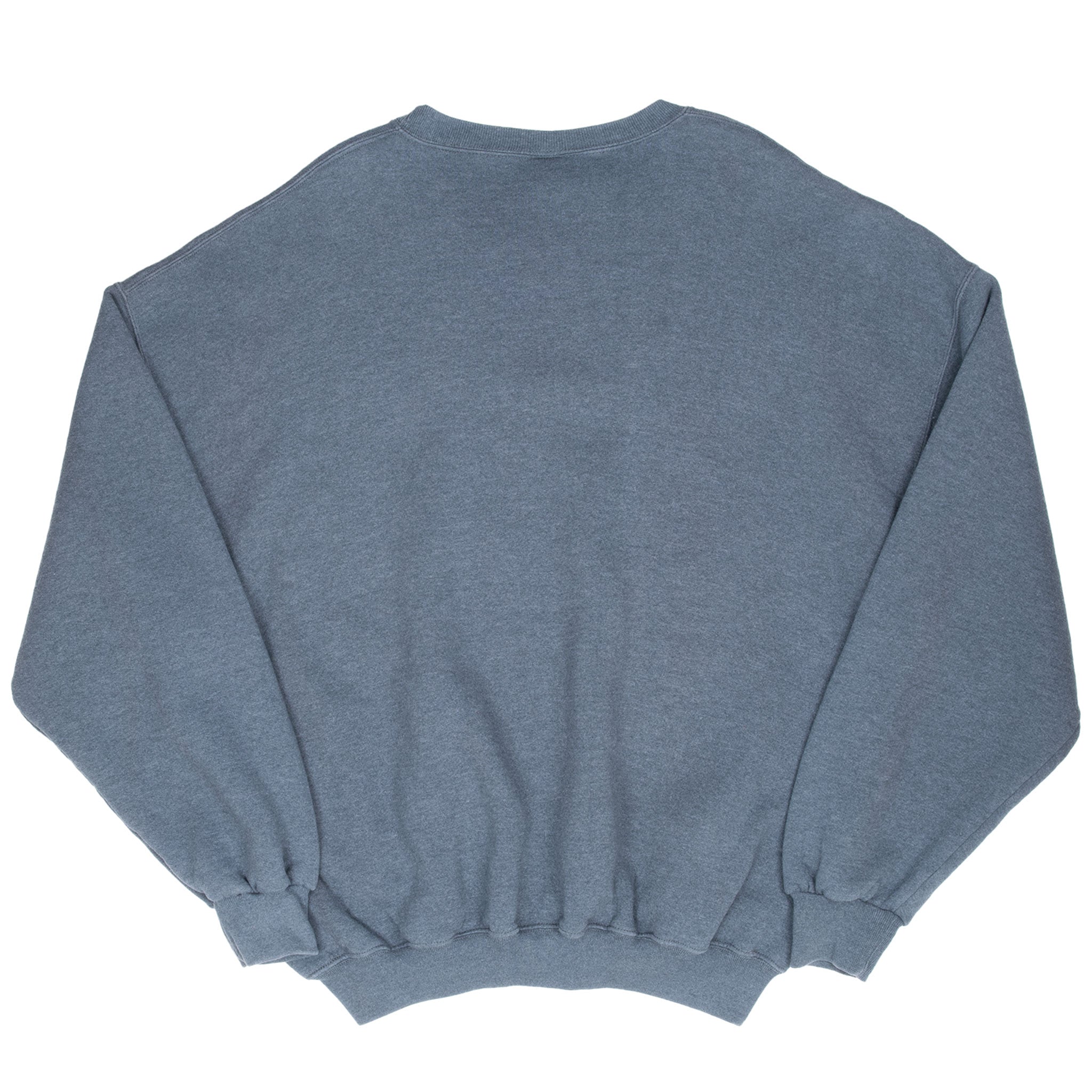 Vintage Russell Athletic Blank Dark Grey Sweatshirt 1990S Size XL Made In Usa