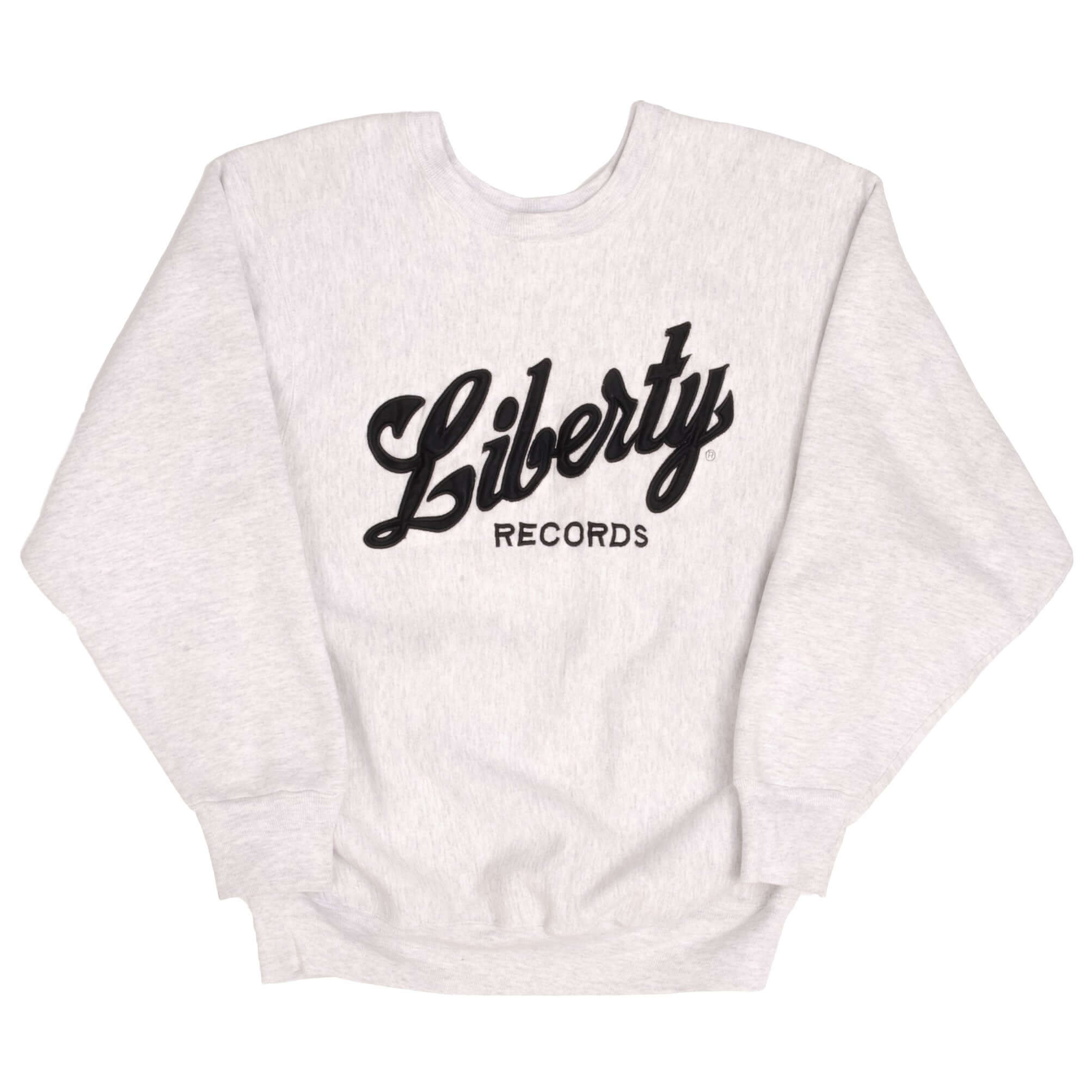 VINTAGE LIBERTY RECORD SWEATSHIRT 1990S 1980S SIZE LARGE MADE IN USA