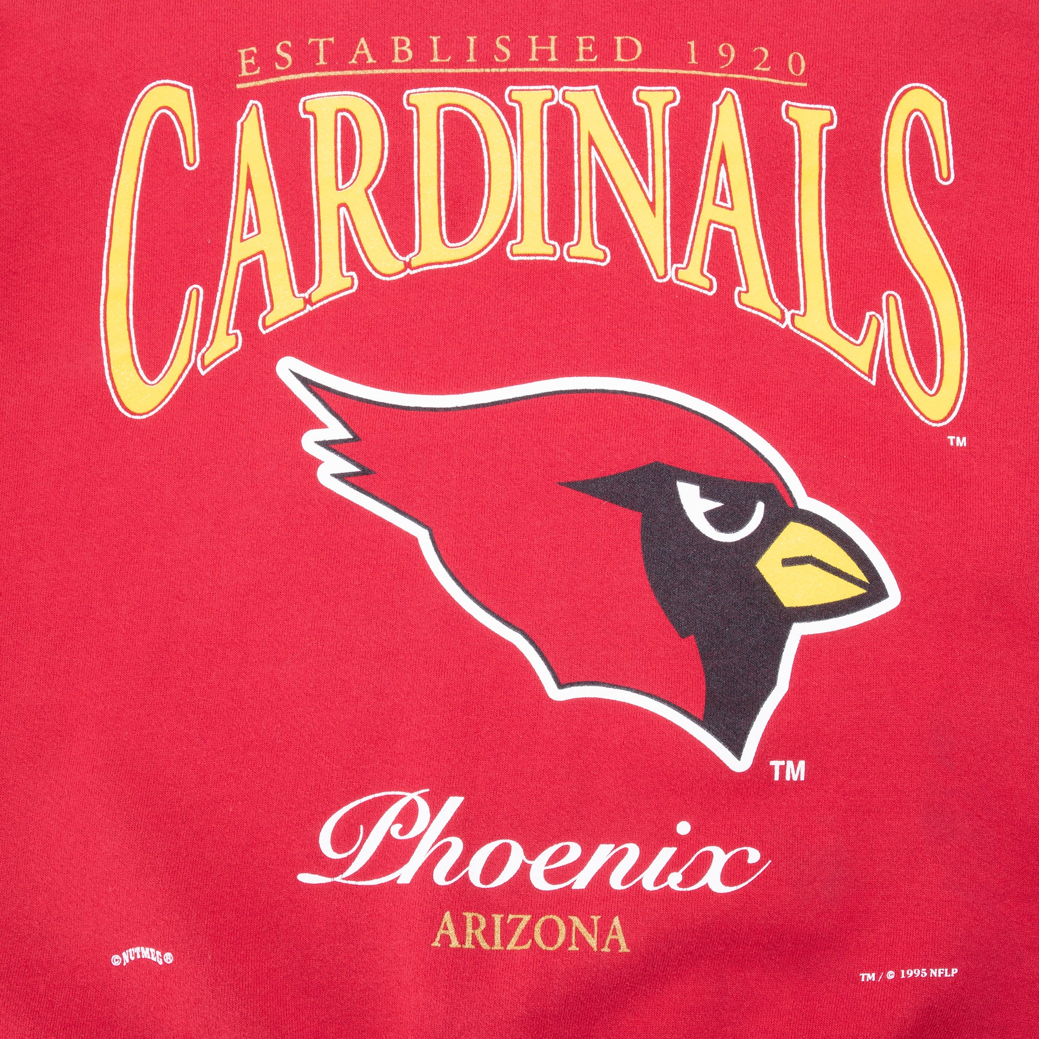 Vintage Nfl Arizona Cardinals Embroidered Sweatshirt 1990S Size Large