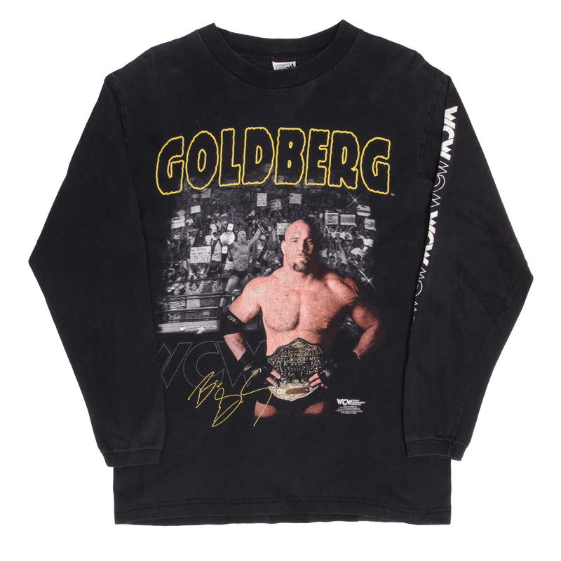 Vintage World Championship Wrestling Goldberg Long Sleeve Tee Shirt 1998 Size Medium