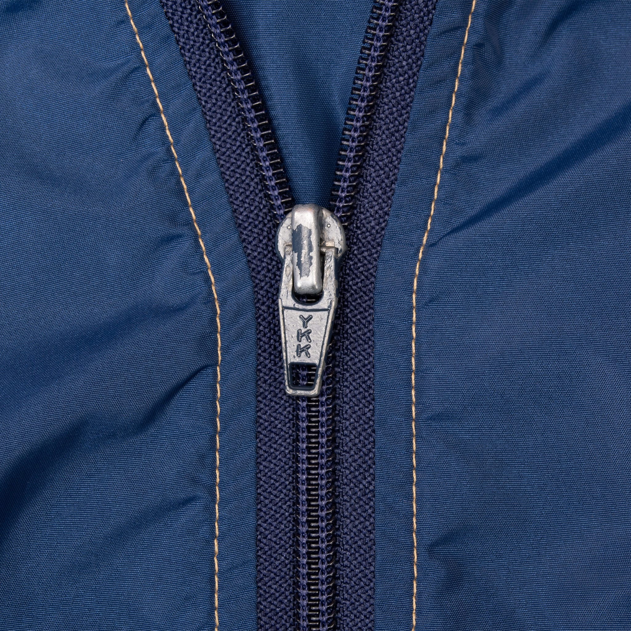 VINTAGE NIKE BLUE GOLD WINDBREAKER JACKET EARLY 1980S SIZE LARGE