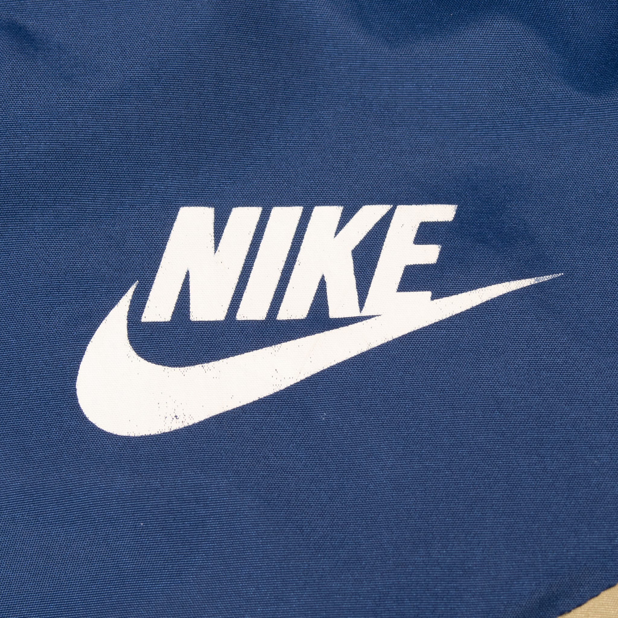 VINTAGE NIKE BLUE GOLD WINDBREAKER JACKET EARLY 1980S SIZE LARGE