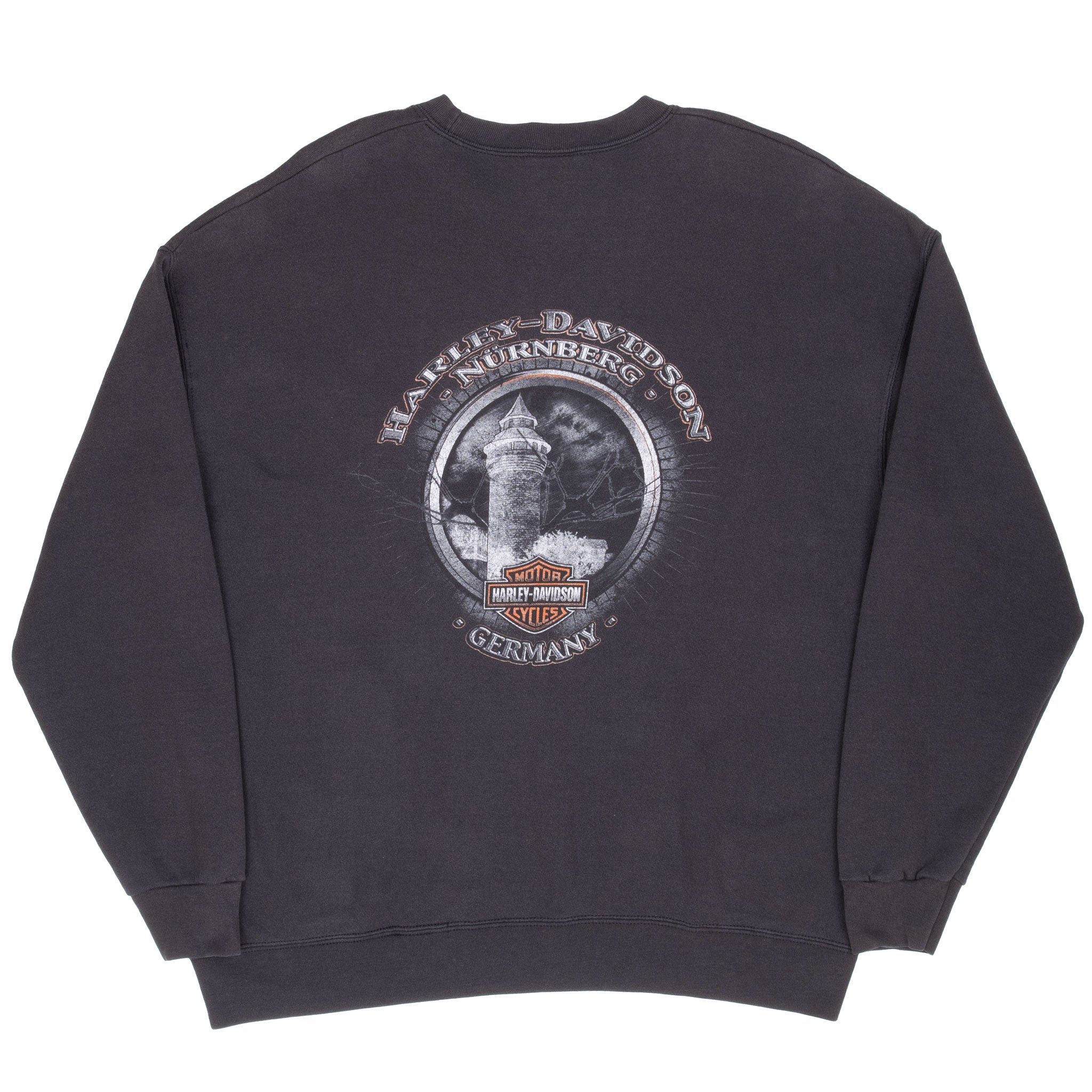 Vintage Harley Davidson Germany Black Sweatshirt 2008 Size XL