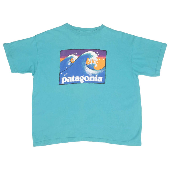 Vintage Patagonia Surf Tee Shirt Tee Shirt 1990S Size Large Made In USA