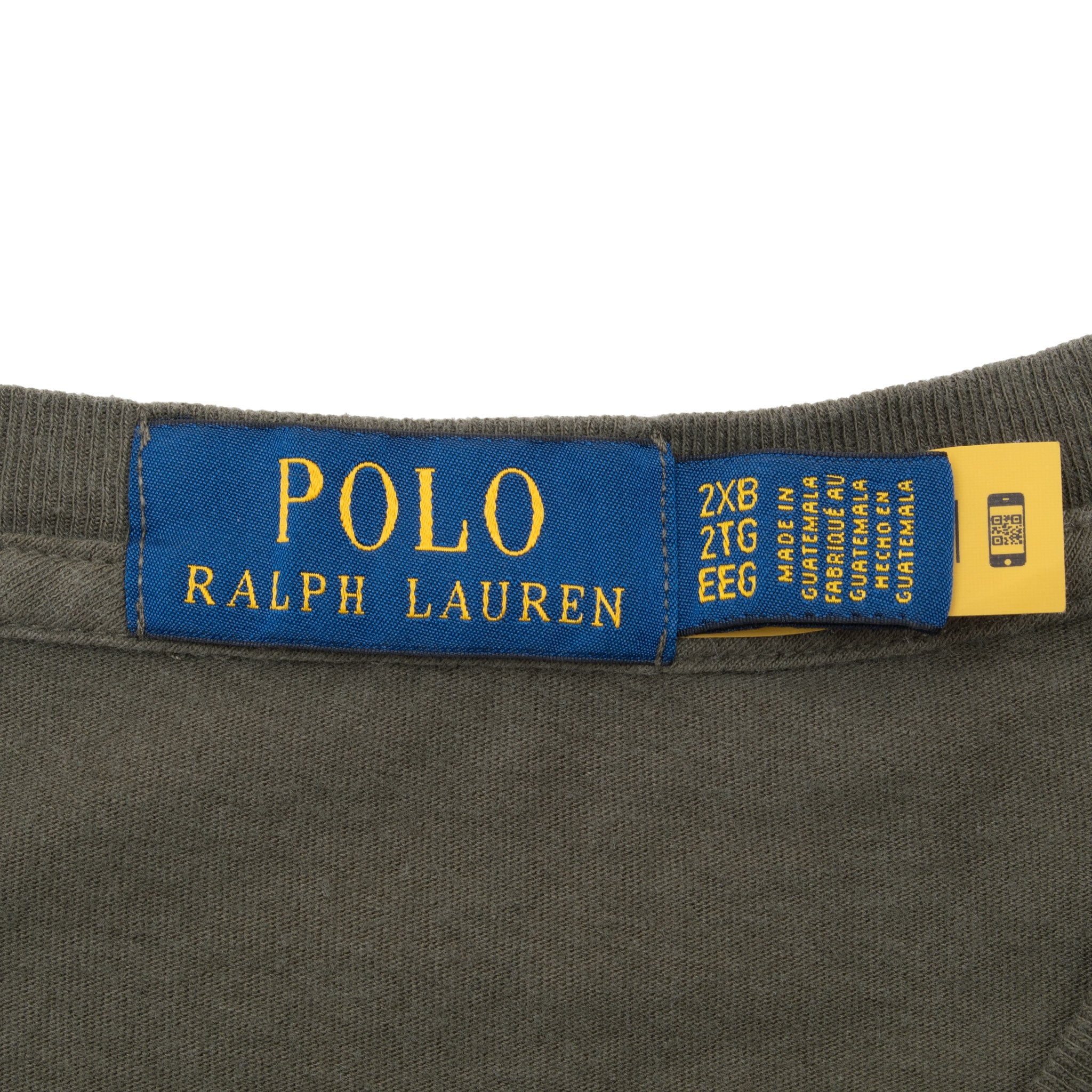 Vintage Polo Bear Ralph Lauren Blue Tee Shirt Size 2XL Big With Single Stitch Sleeves