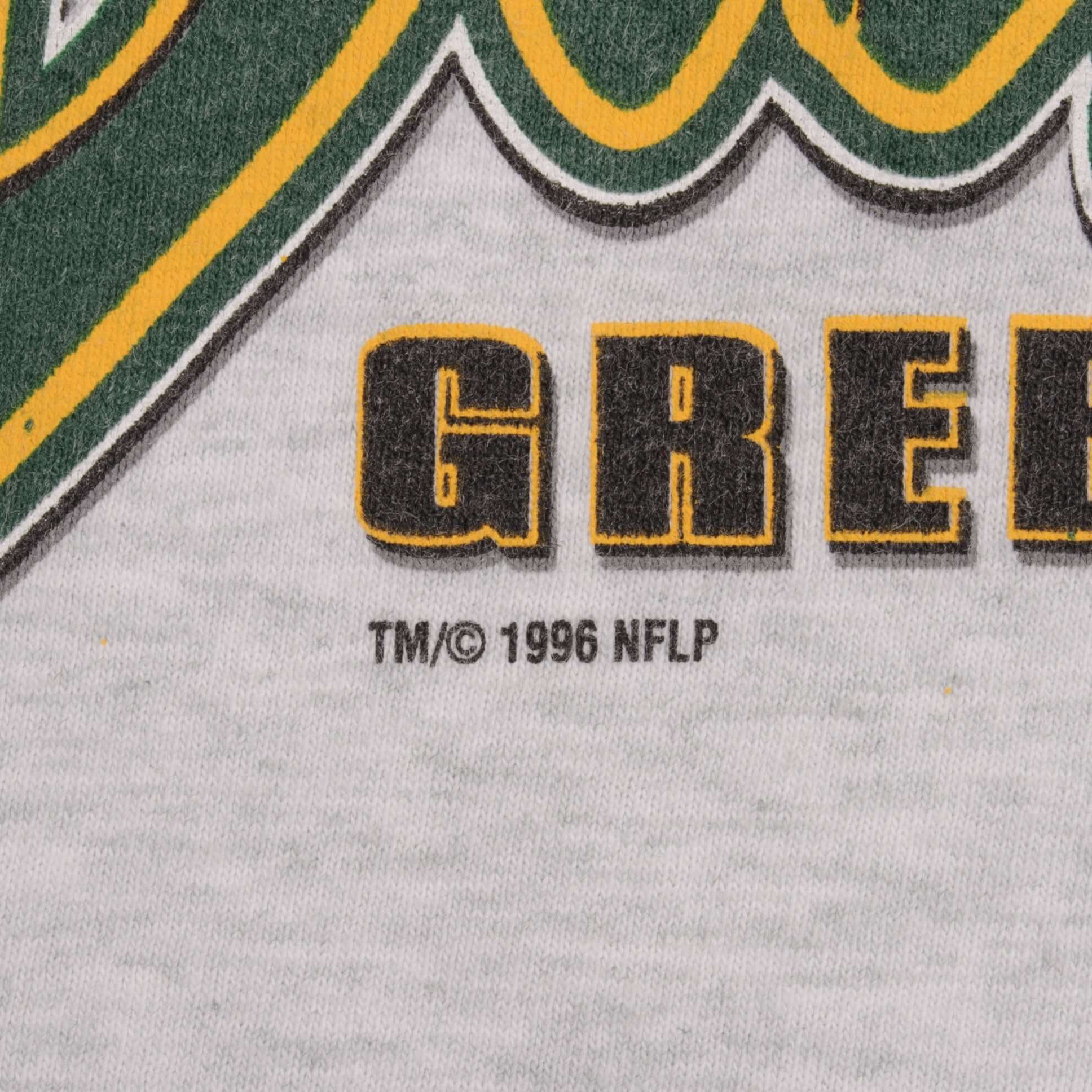 Vintage Nfl Green Bay Packers Unfinished Business 1996 Tee Shirt Size XL Made In USA With Single Stitch Sleeves