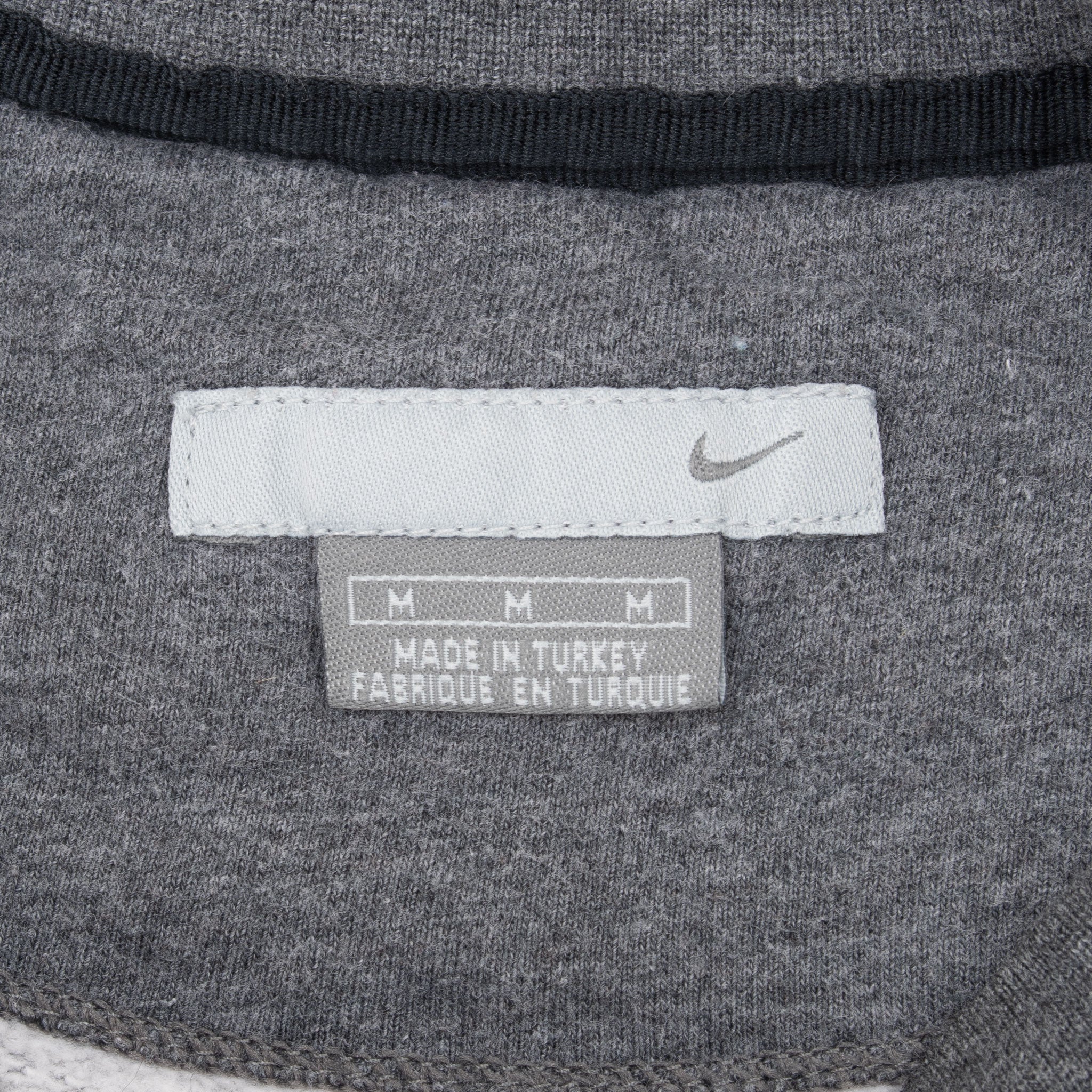 Vintage Nike Classic Swoosh Dark Grey Sweatshirt 2000S Size Medium