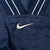 VINTAGE NIKE CENTER SWOOSH NAVY BLUE PULLOVER WINDBREAKER JACKET 1990S MEDIUM