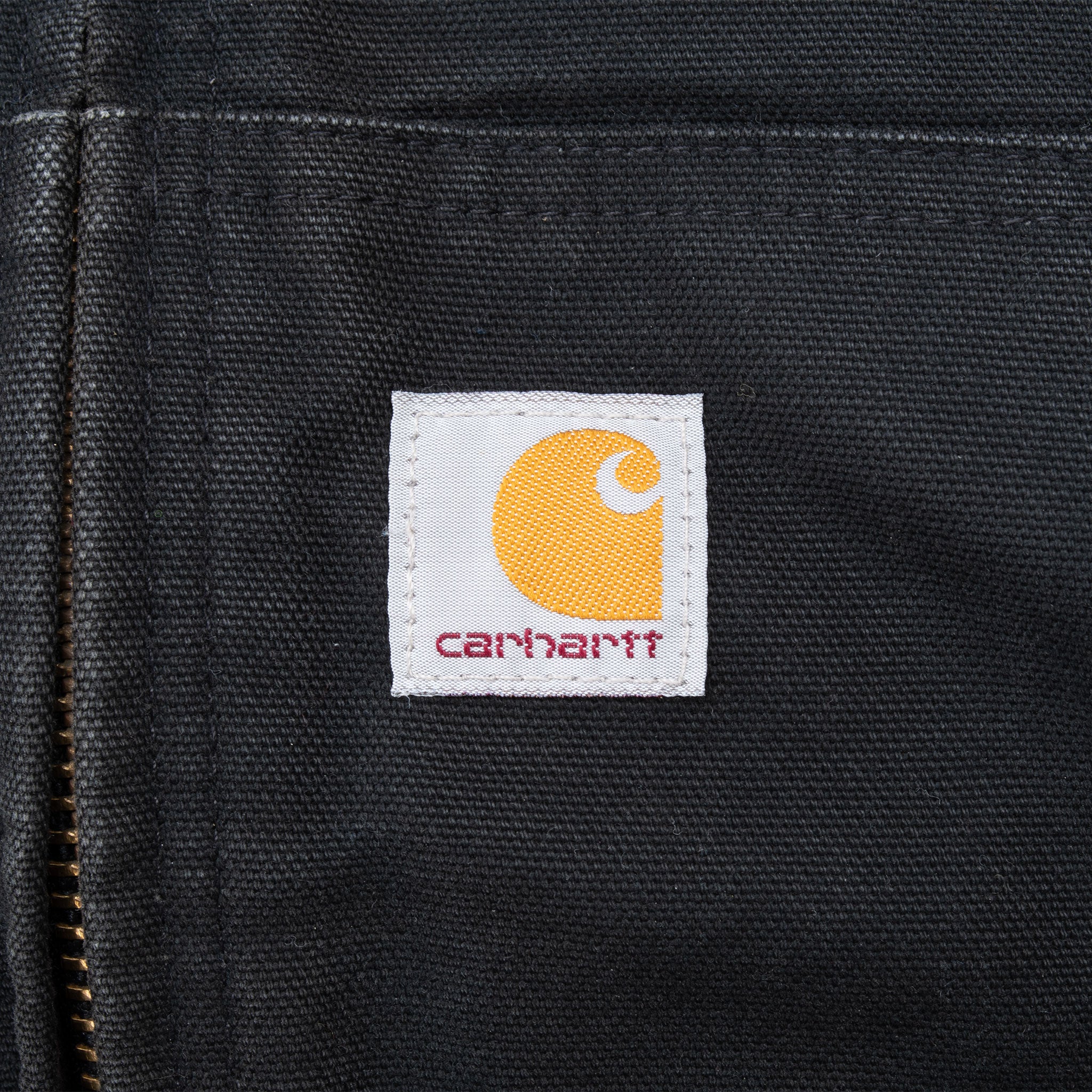 Vintage Carhartt Black Hooded Active Jacket J140Blk Size Large Tall Made in USA
