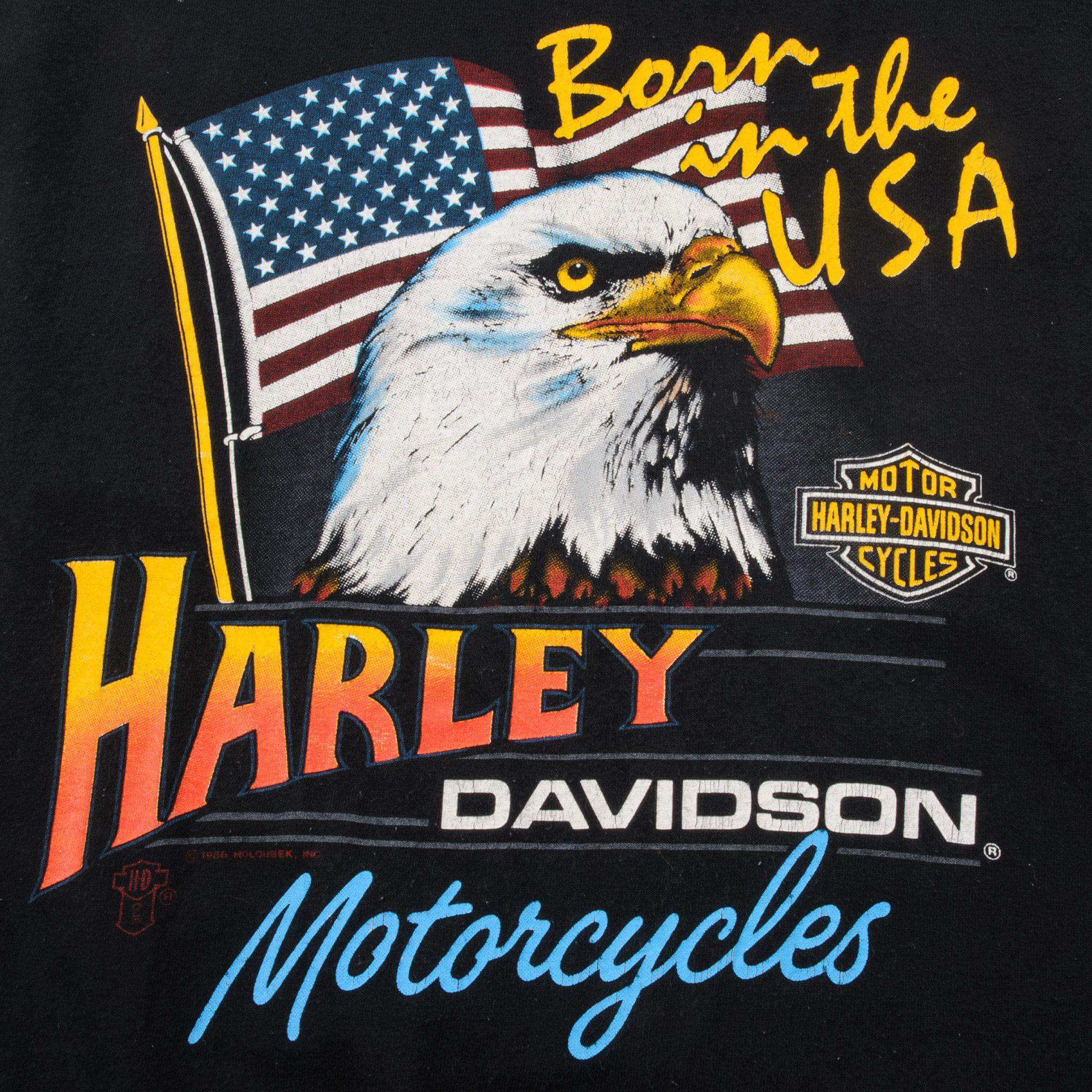 VINTAGE HARLEY DAVIDSON SLEEVELESS TEE SHIRT SIZE MEDIUM MADE IN USA