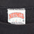 Nutmeg Mills neck label marked large and Made in USA on black sweatshirt