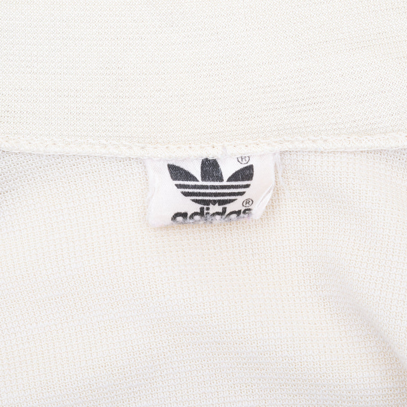 Vintage Adidas Ivory Red Black Track Jacket 1970S Size Medium