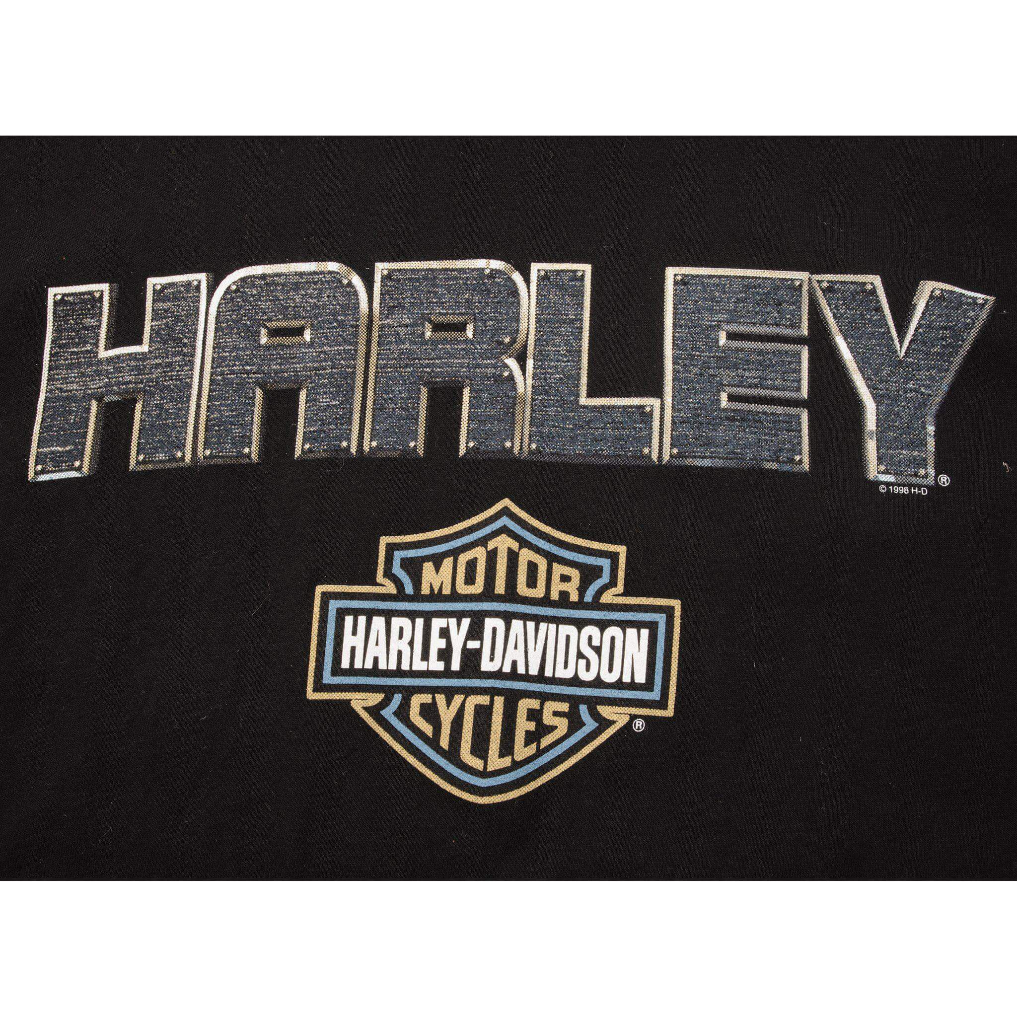 VINTAGE HARLEY DAVIDSON TEE SHIRT 1998 SIZE XL MADE IN USA