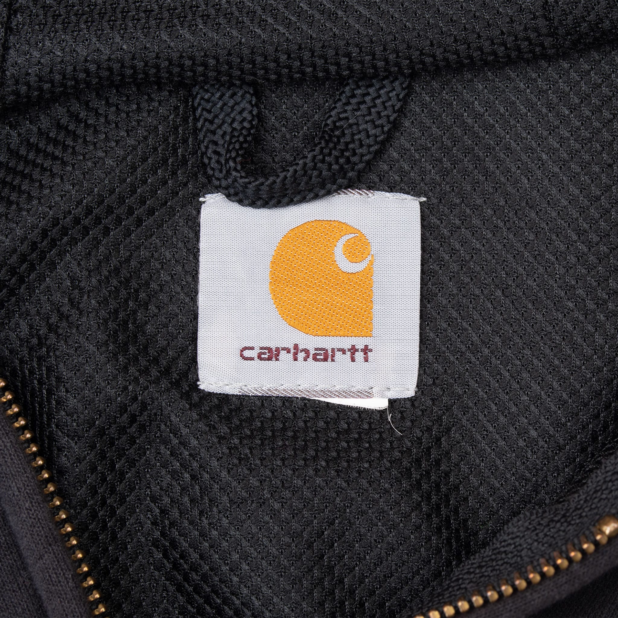 VINTAGE CARHARTT HEAVYWEIGHT FULL ZIP BLACK HOODIE SWEATSHIRT SIZE LARGE