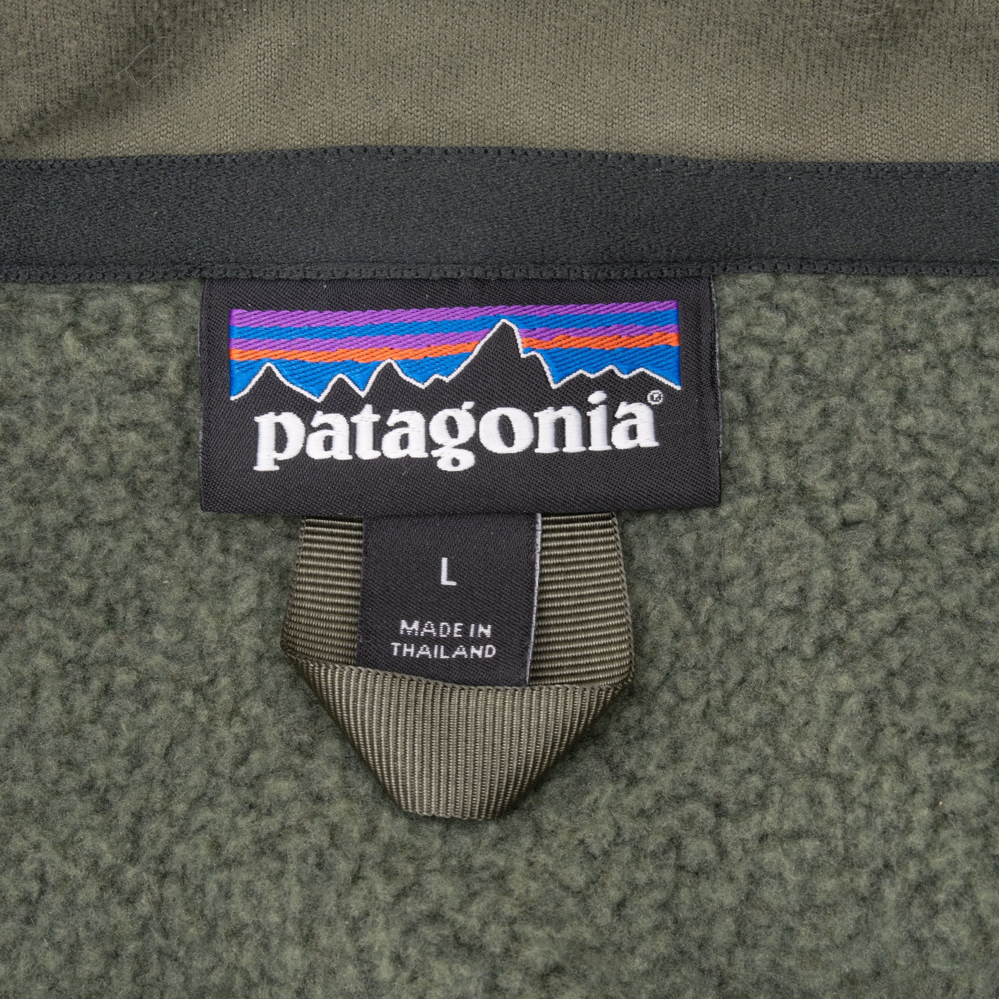 VINTAGE PATAGONIA GREEN PULLOVER BETTER SWEATER 1/4 ZIP FLEECE 2019 JACKET LARGE