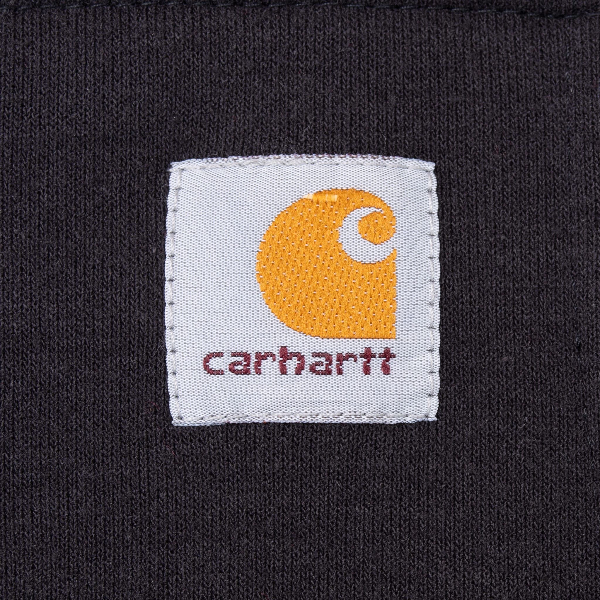 VINTAGE CARHARTT HEAVYWEIGHT FULL ZIP BLACK HOODIE SWEATSHIRT SIZE LARGE