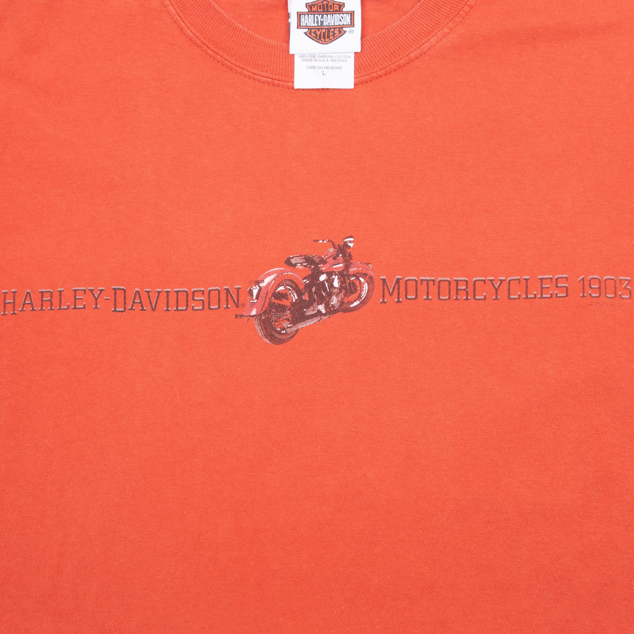 Vintage Harley Davidson St Pete Florida 2008 Tee Shirt Size Large Made In Usa
