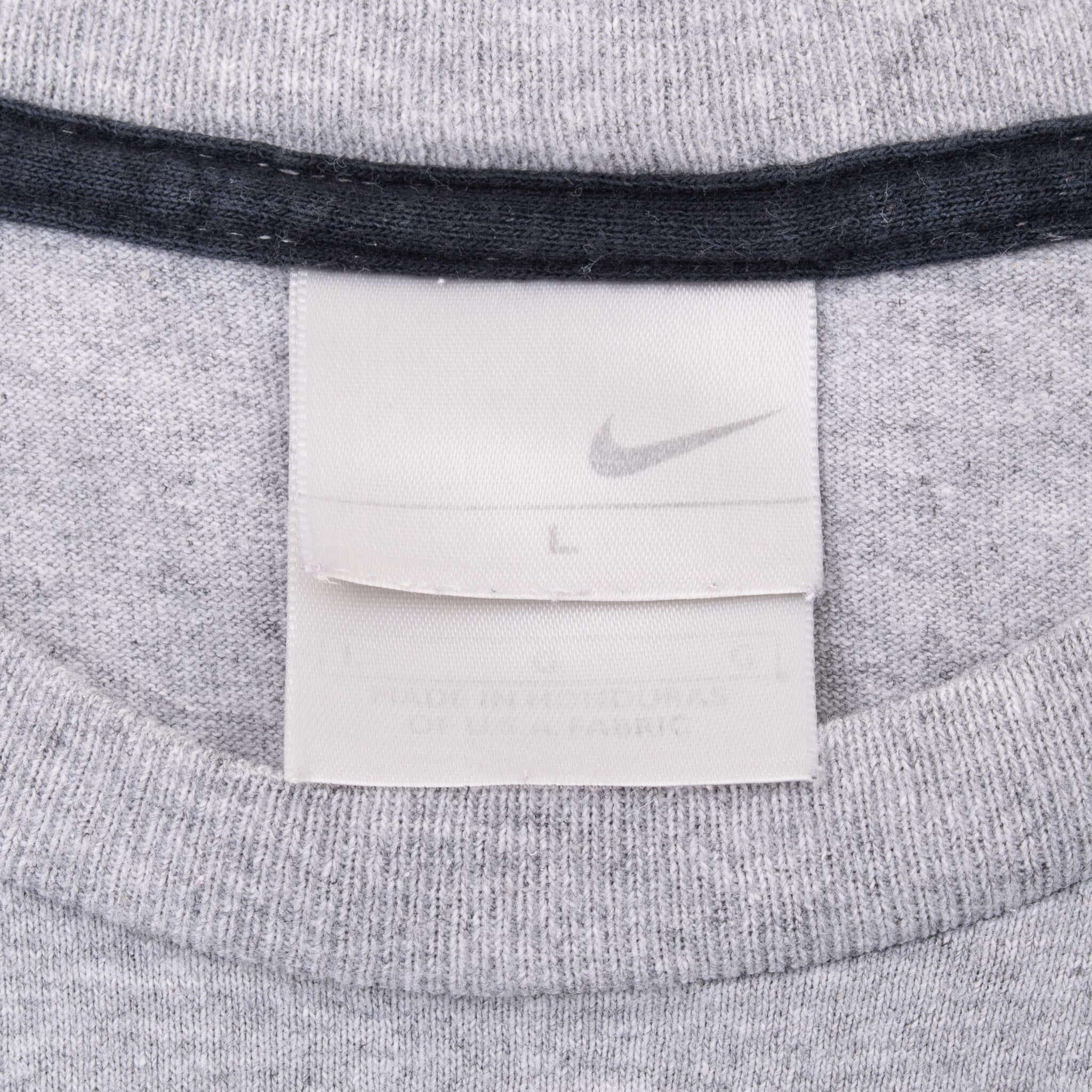 Vintage Nike Classic Swoosh Grey Tee Shirt 2000S Size Large