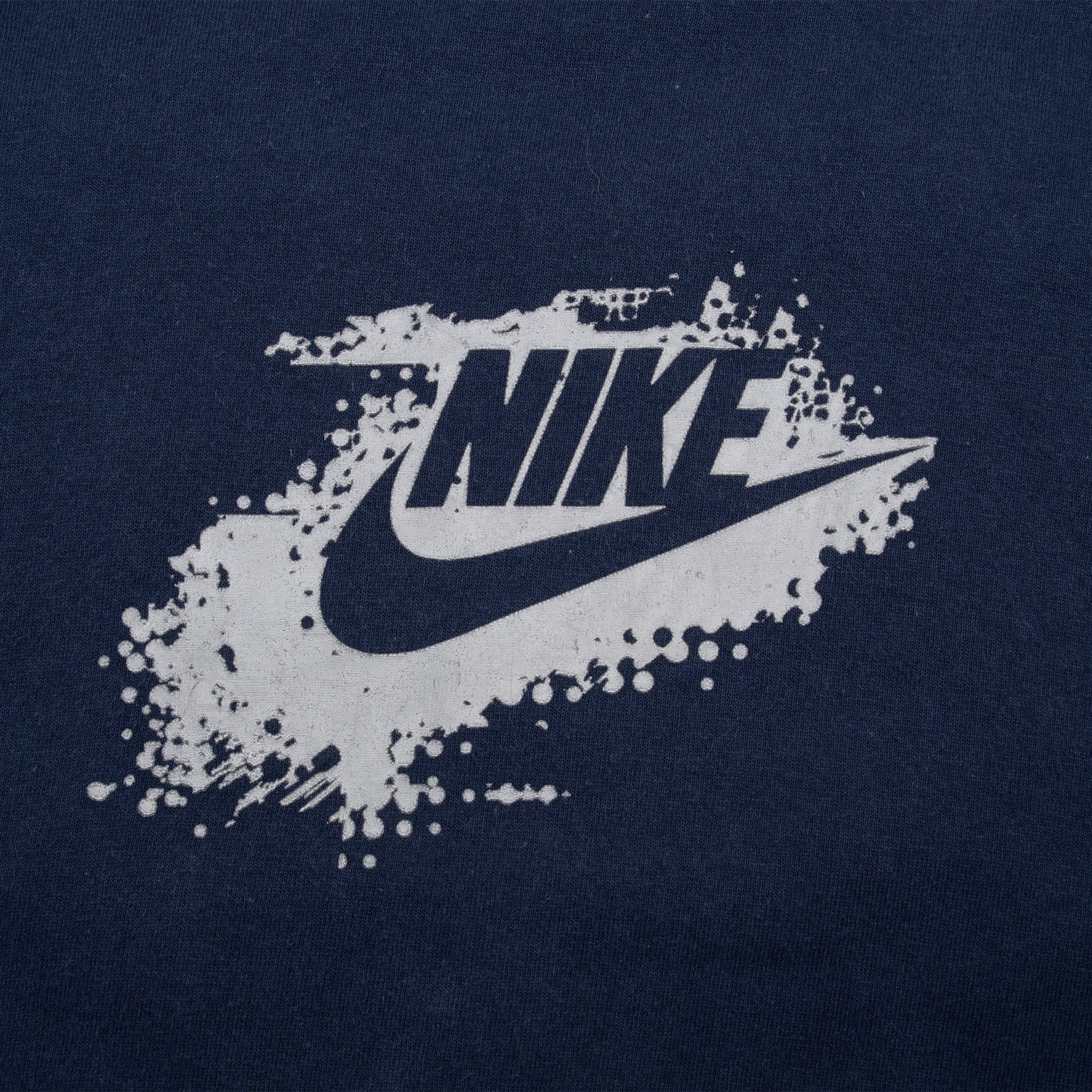 Vintage Nike Spellout Navy Blue Tee Shirt 2000S Size Large