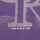 Vintage Purple MLB Colorado Rockies Tee Shirt 1996 Size XL