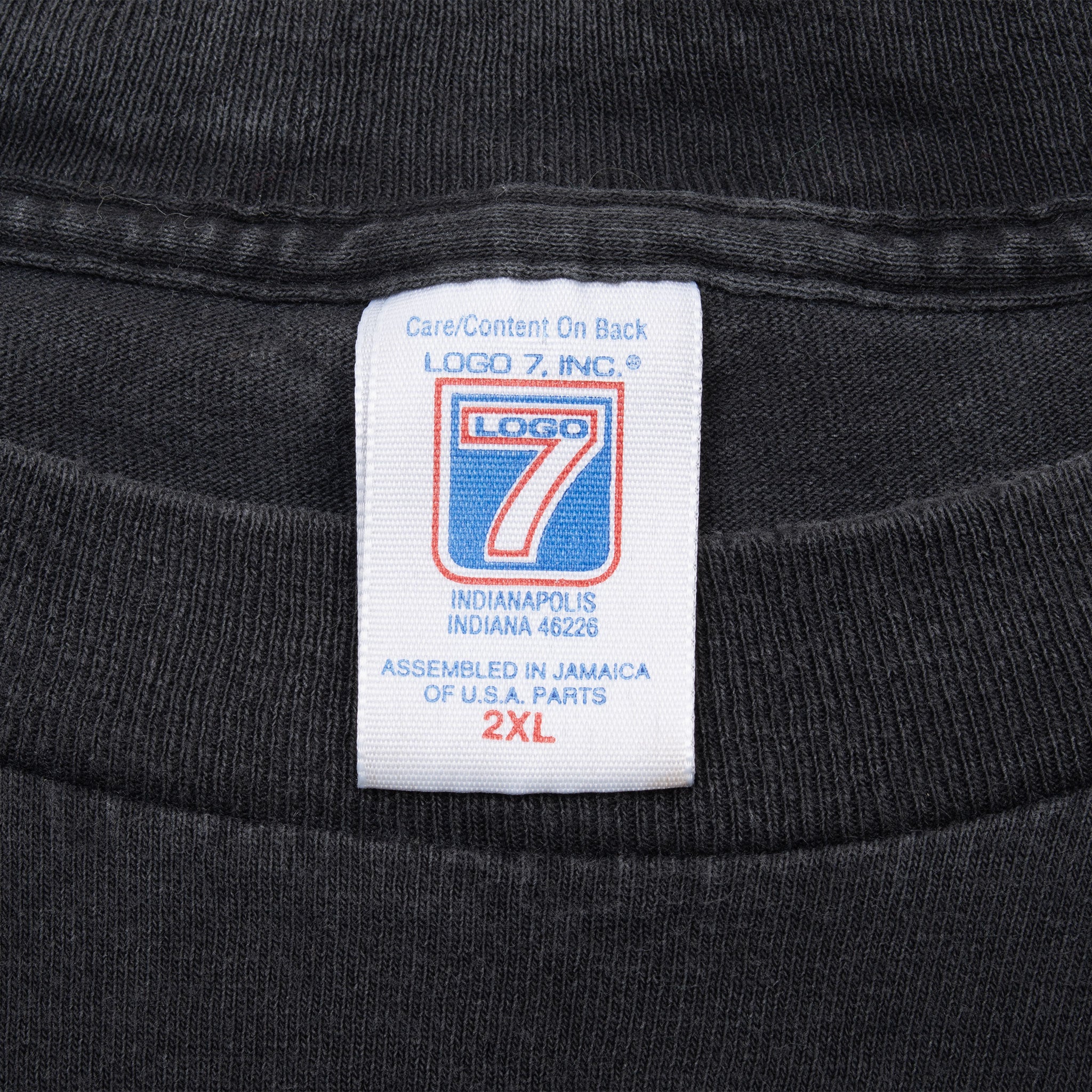 Vintage Nfl Kansas City Chiefs Embroidered Black Tee Shirt 1990S Size 2Xl