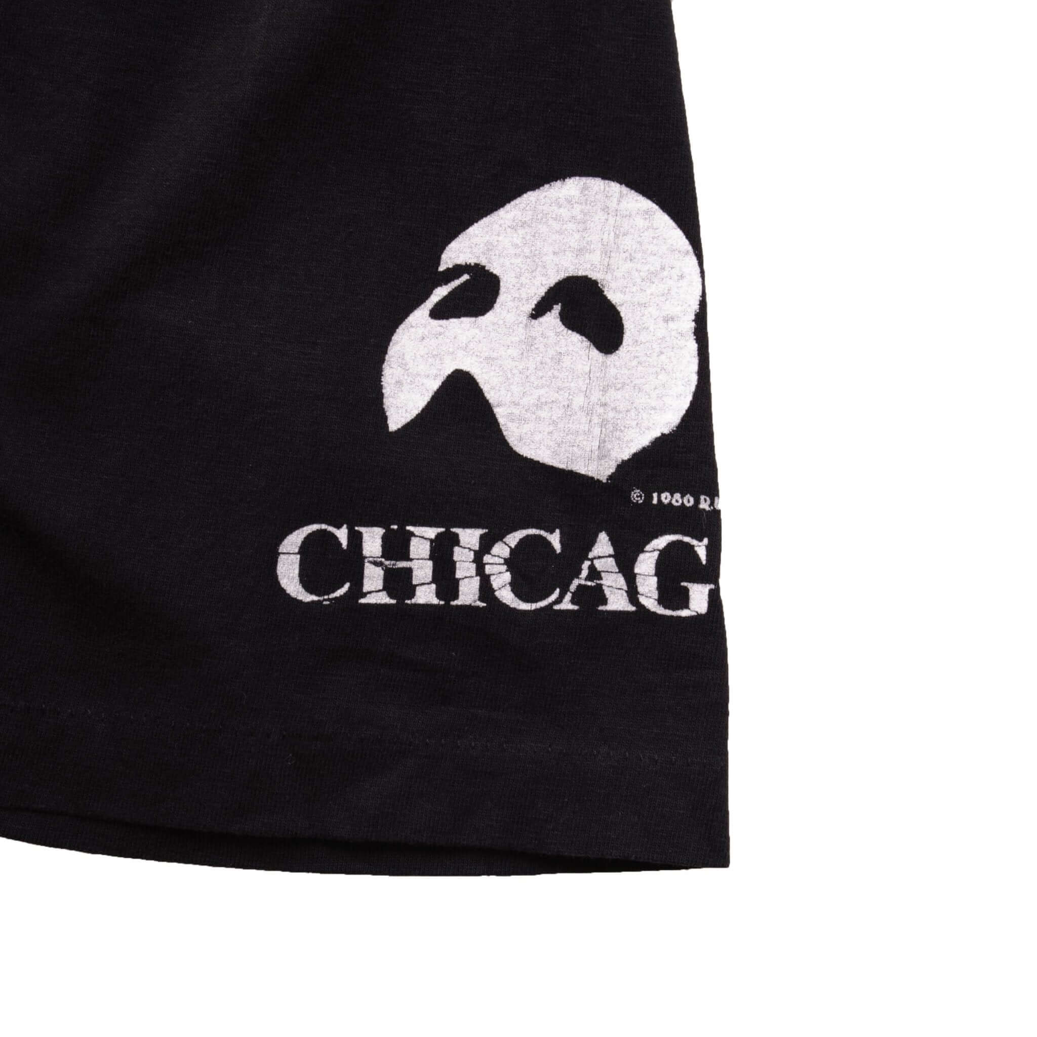 Vintage The Phantom Of The Opera Chicago 1980 Tee Shirt Size XL With Single Stitch Sleeves