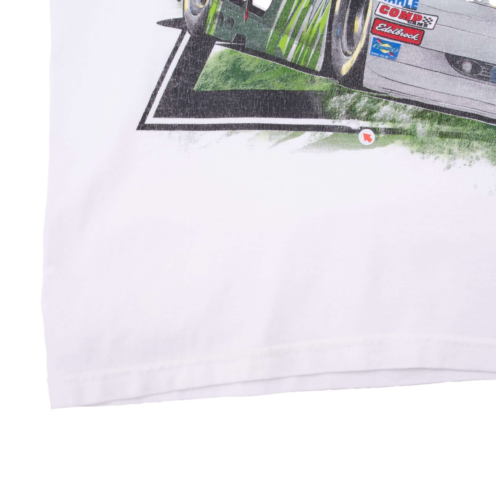VINTAGE NASCAR DALE JR MOUNTAIN DEW TEE SHIRT 2000S LARGE